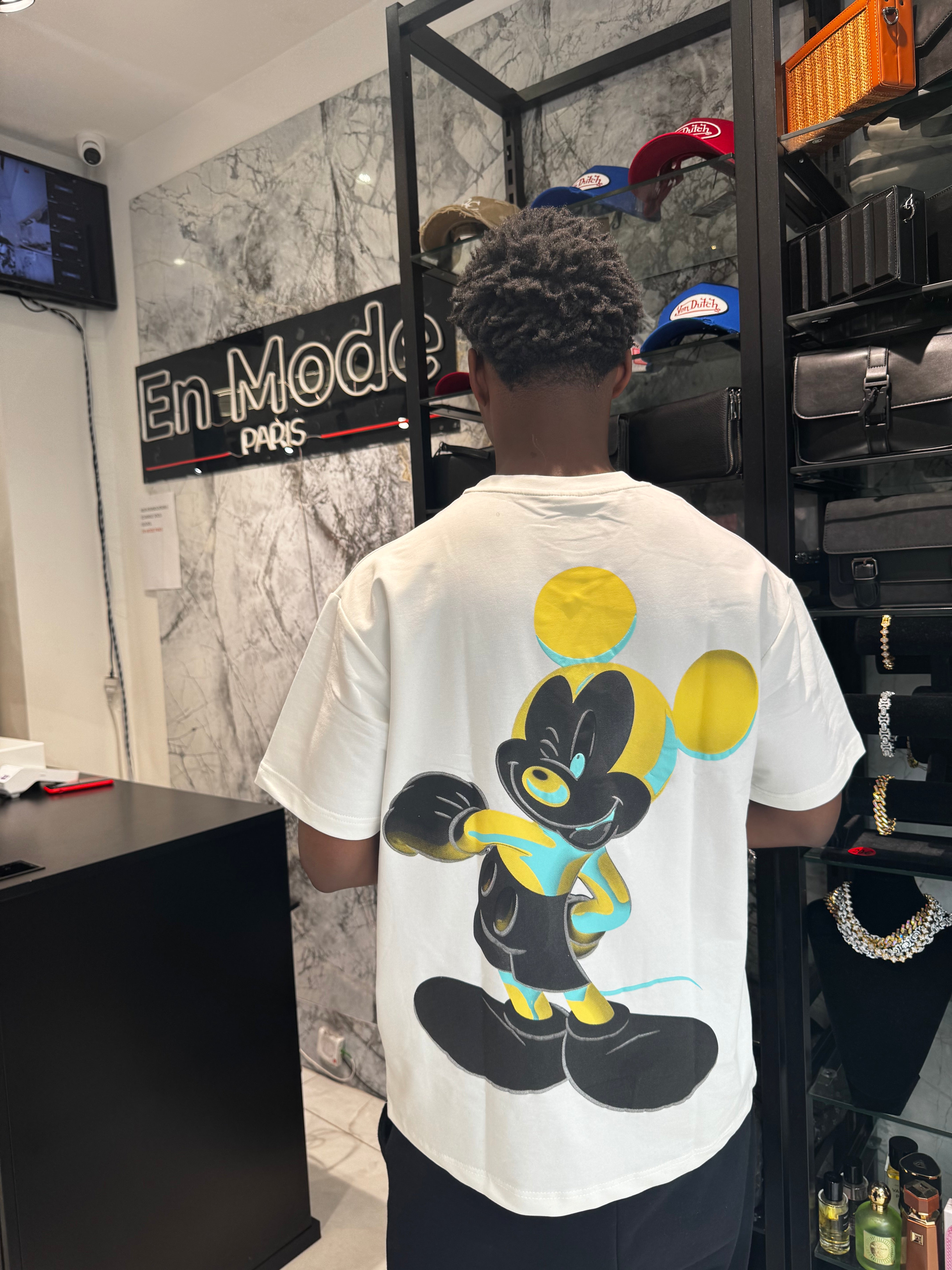 T-shirt Mickey Blanc