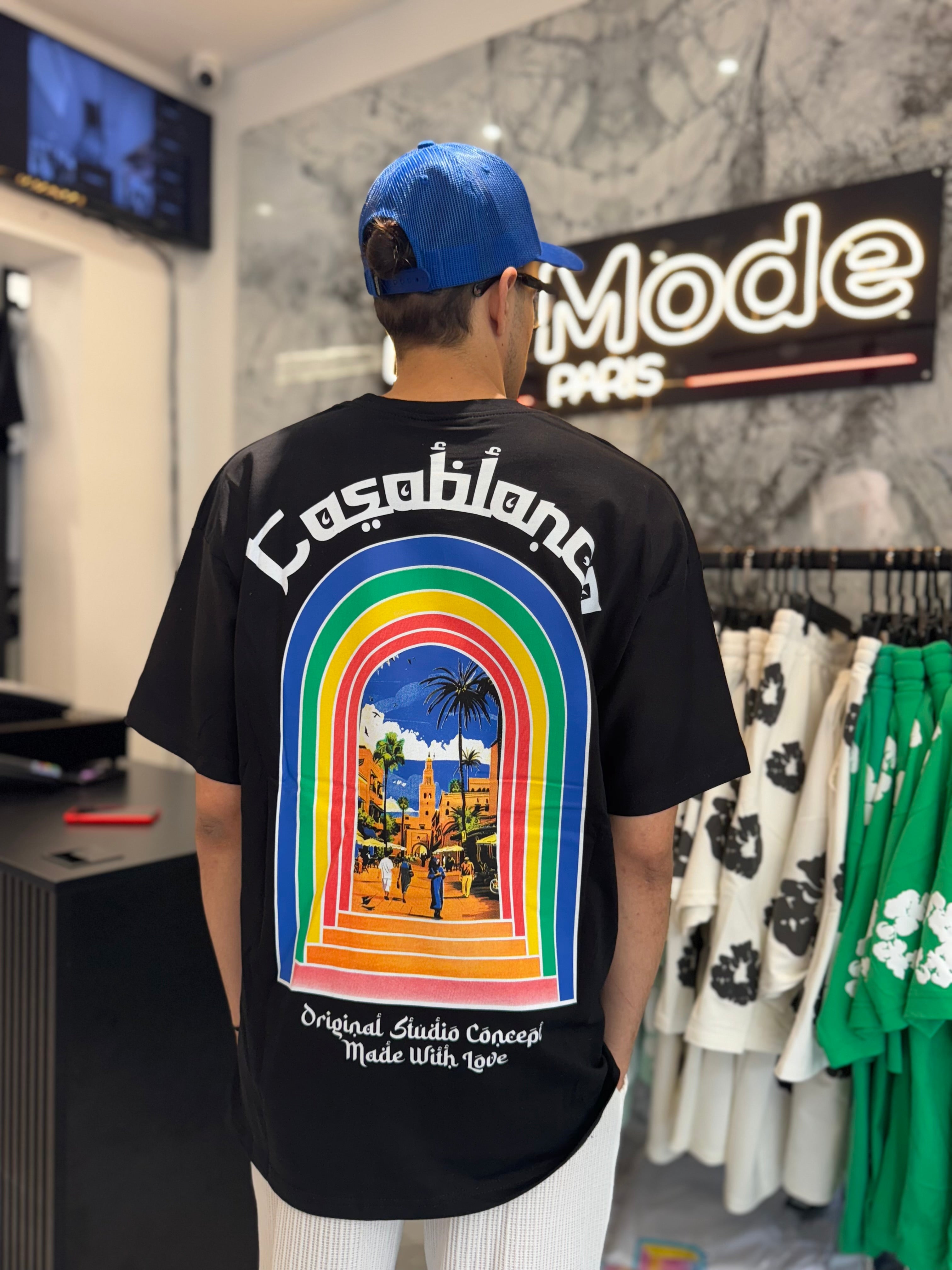 T shirt Casa Colors Noir