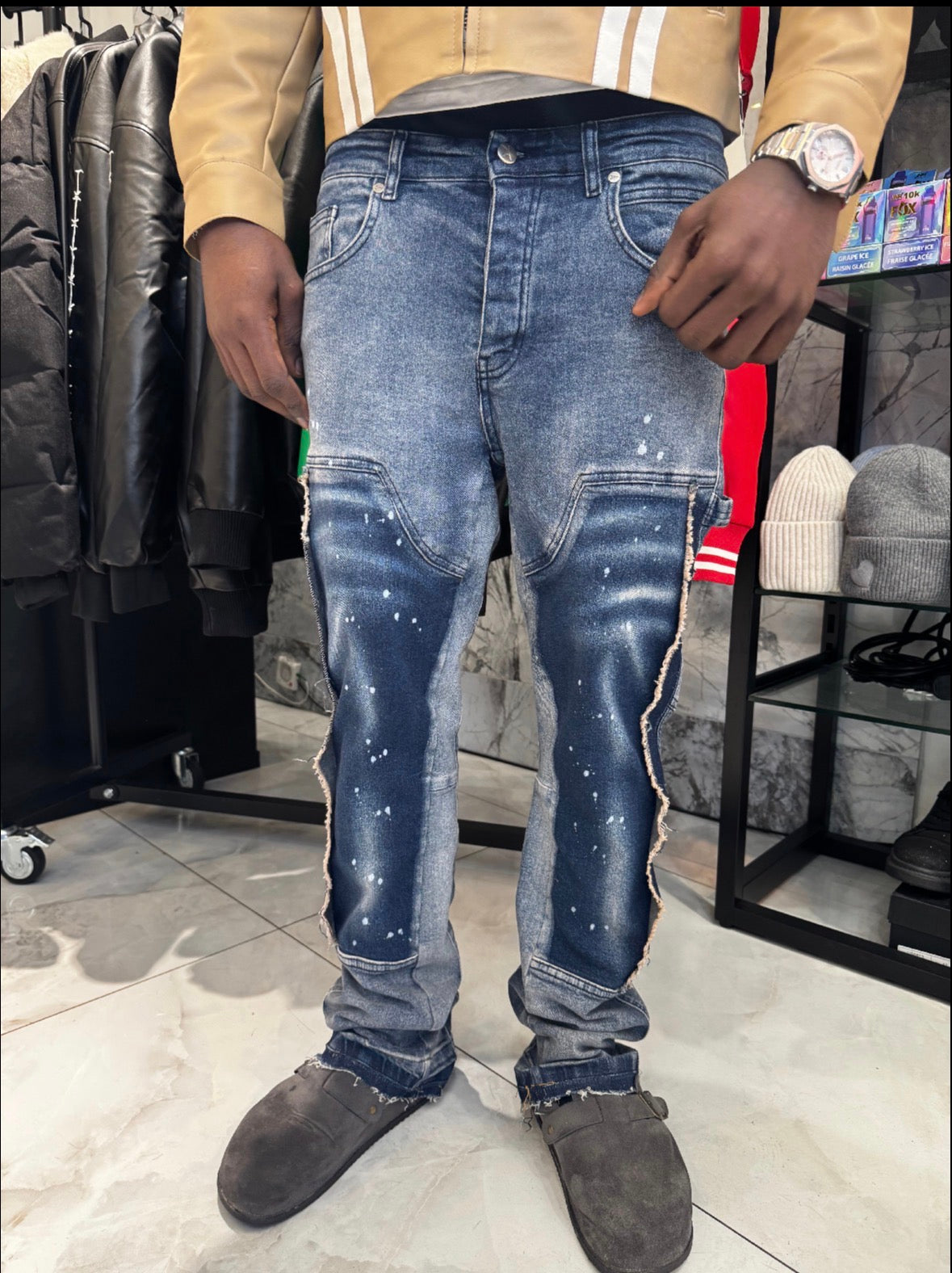 Jean flare Bleu