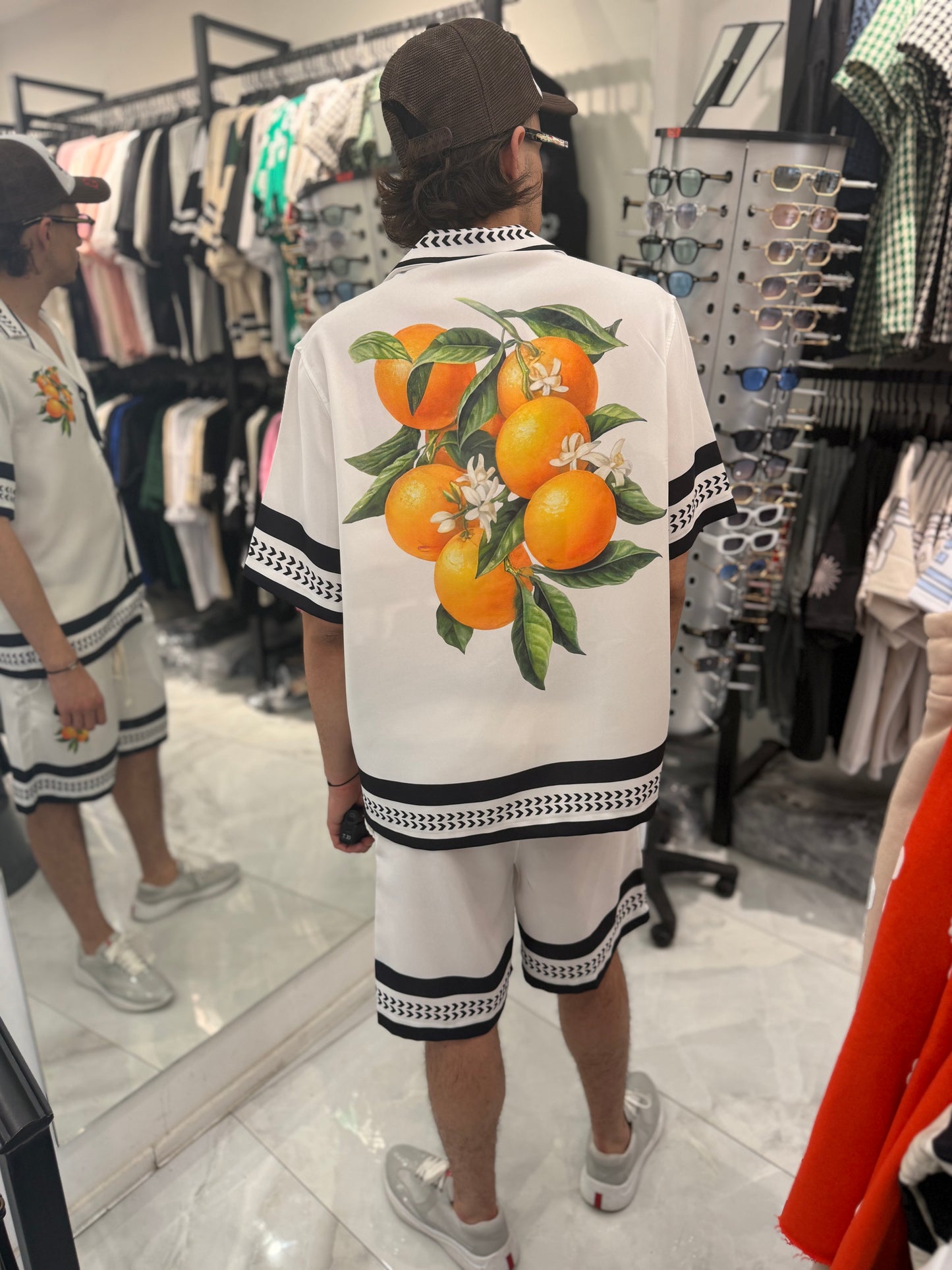 Ensemble Casa Orange Blanc