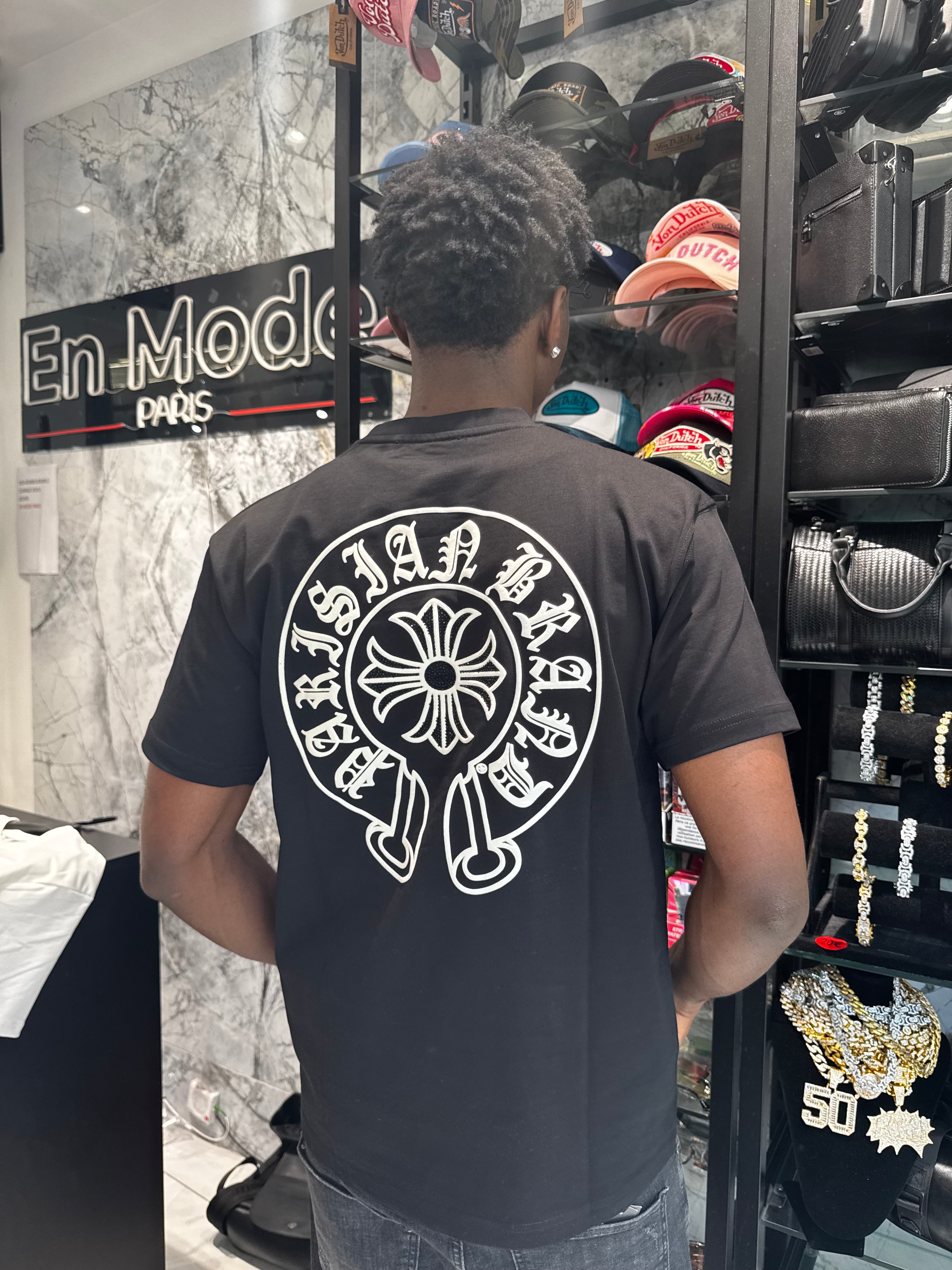 T-shirt Chrome Noir