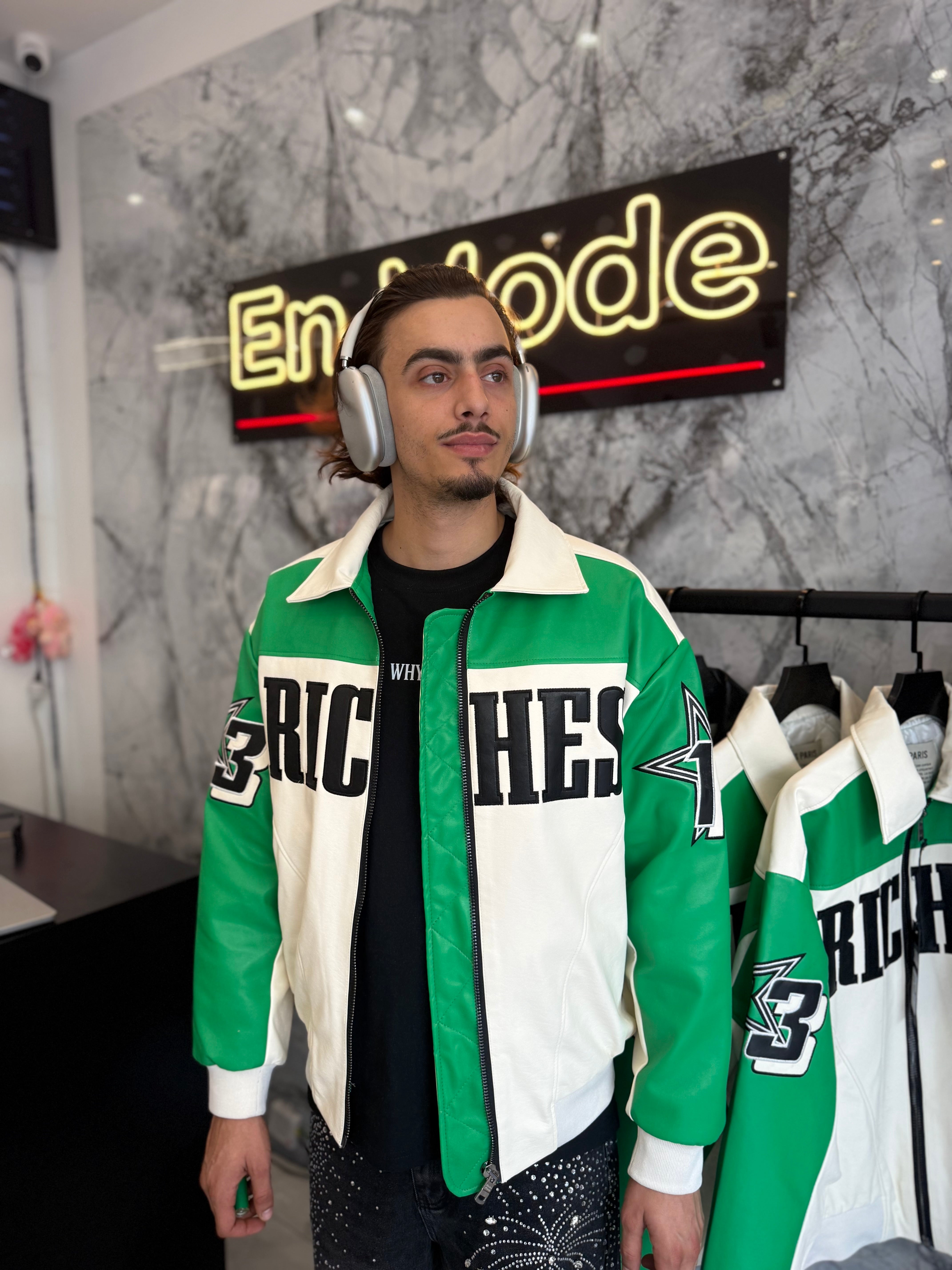 Bombers Vert Blanc Riches