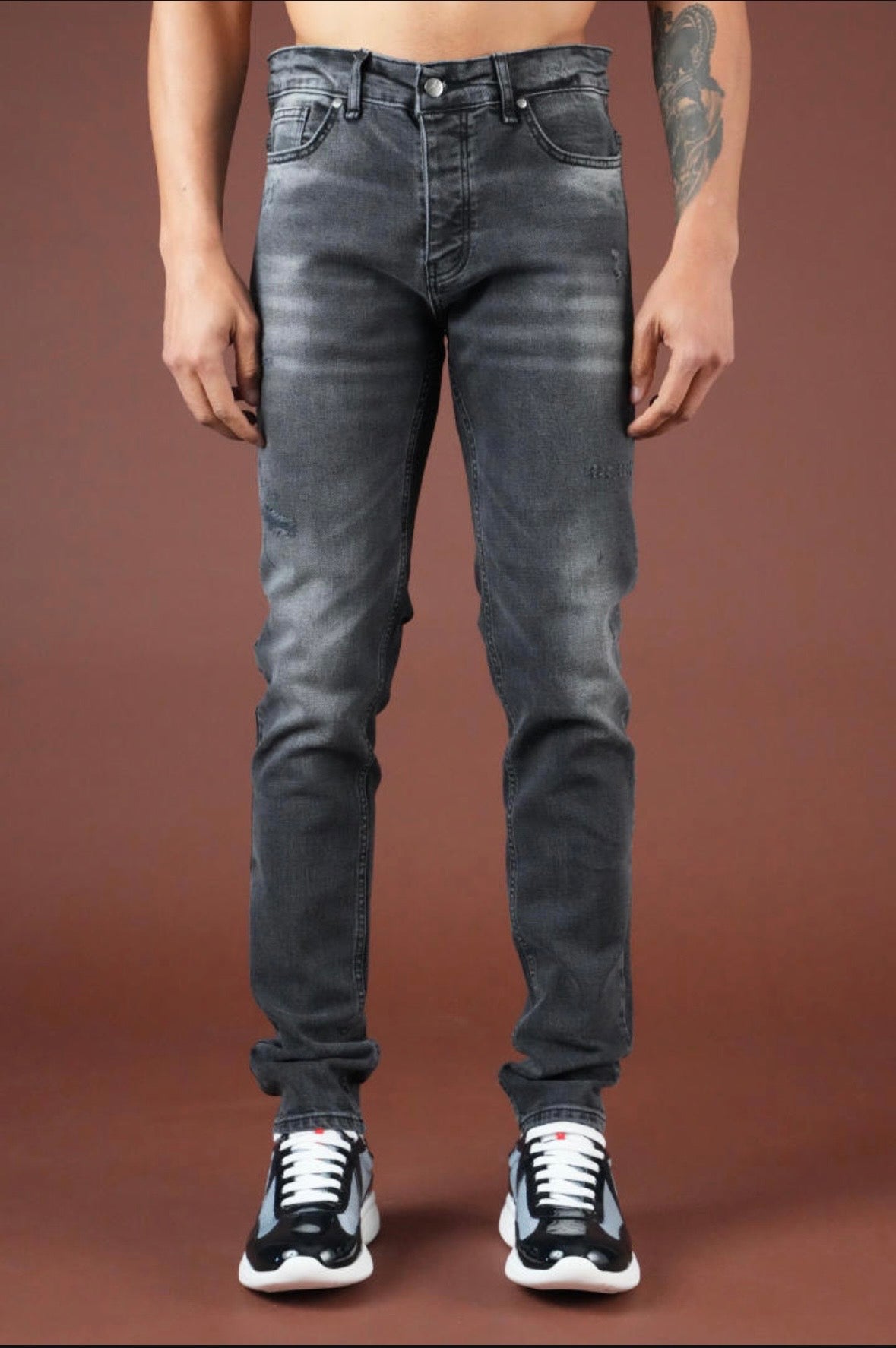 Jean Slim Gris
