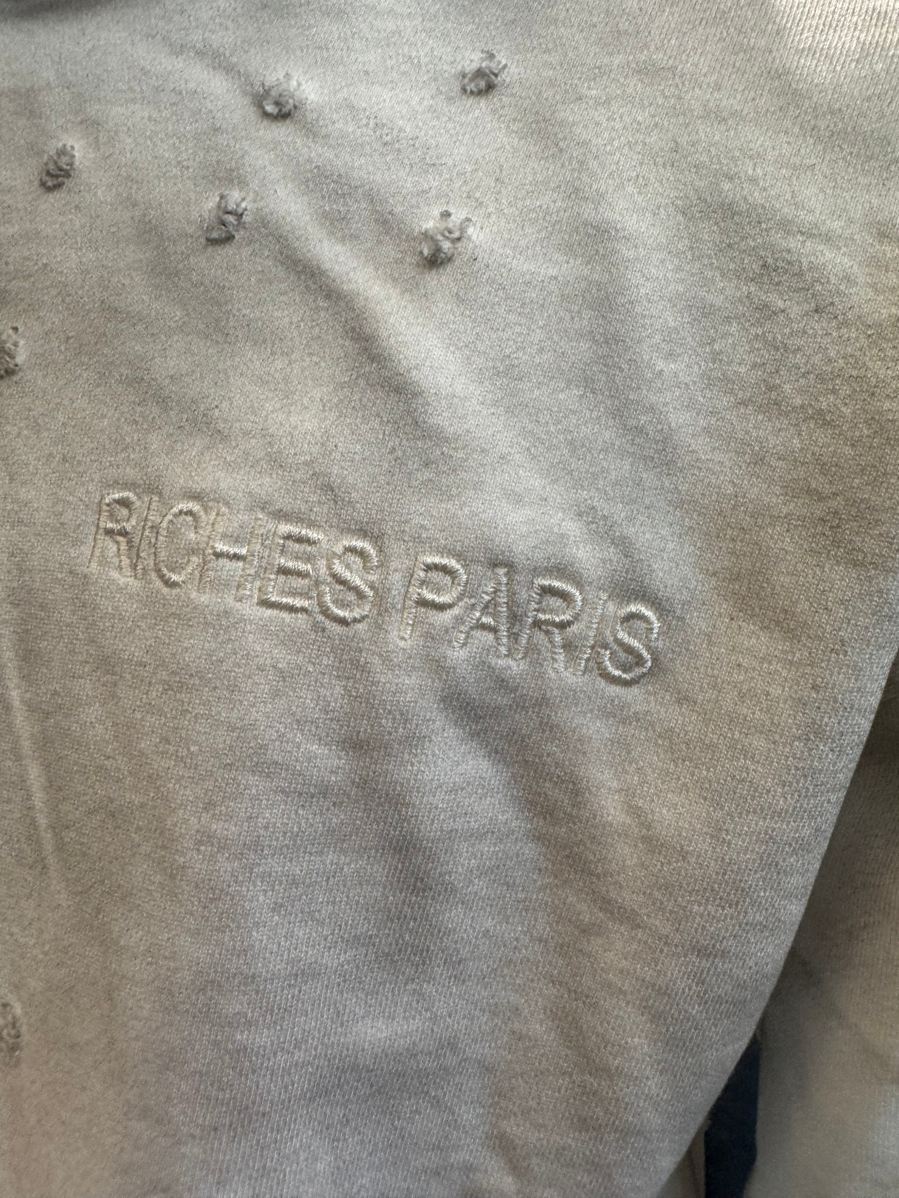 Sweat Riches Paris Détails Blancs