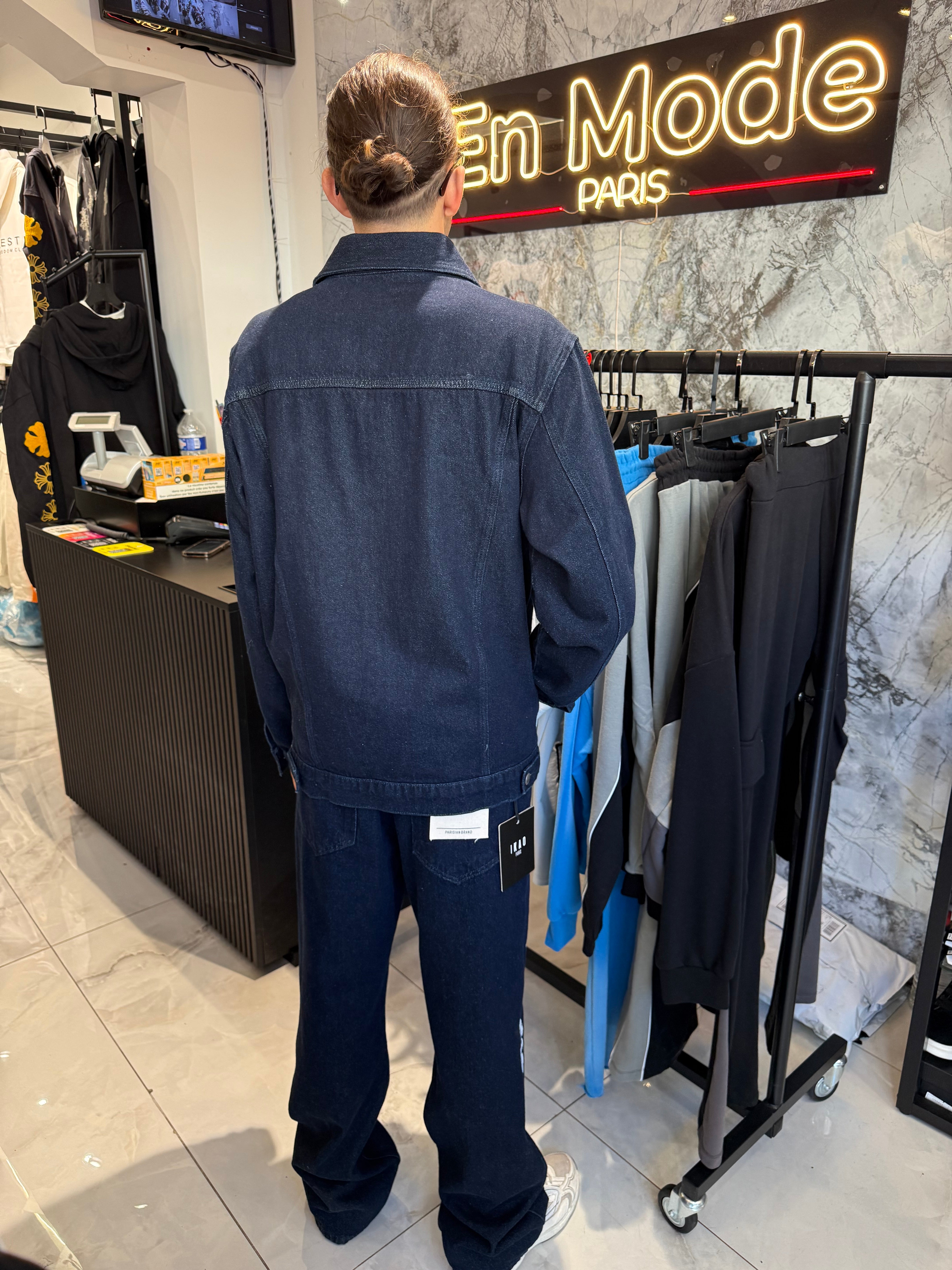 Ensemble Jeans Tears Flower