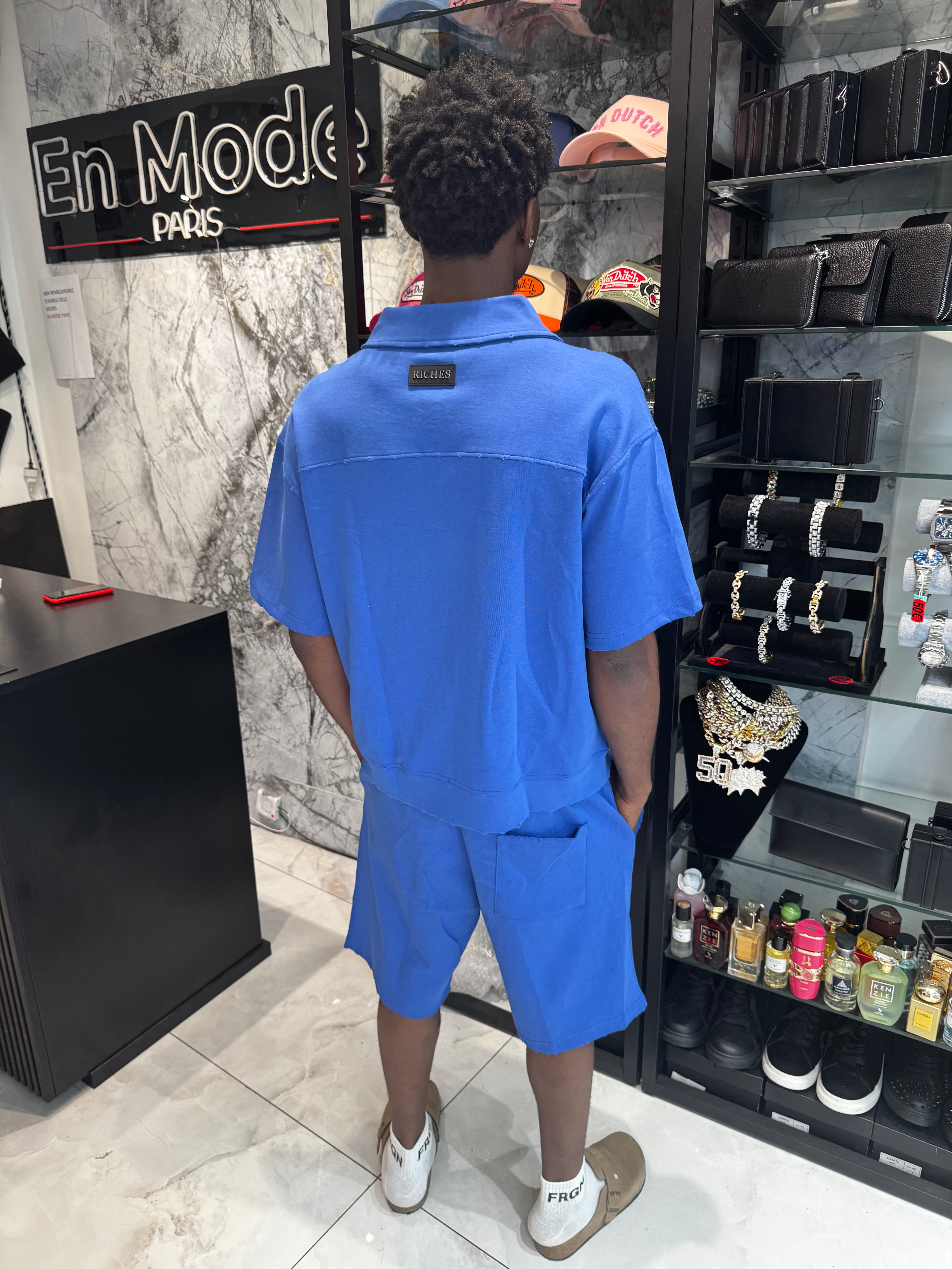 Ensemble Short bleu Riches Paris