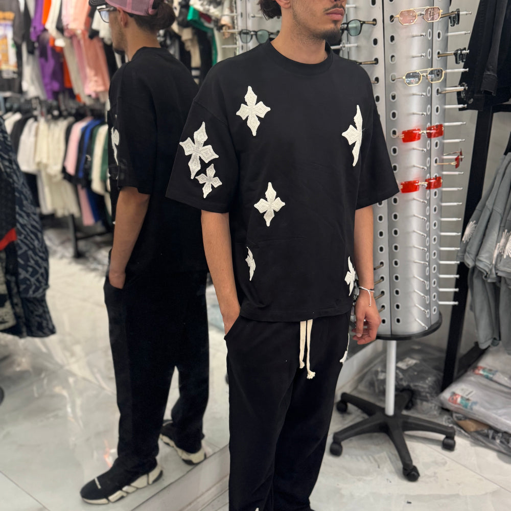 Ensemble fleurs de lys Black