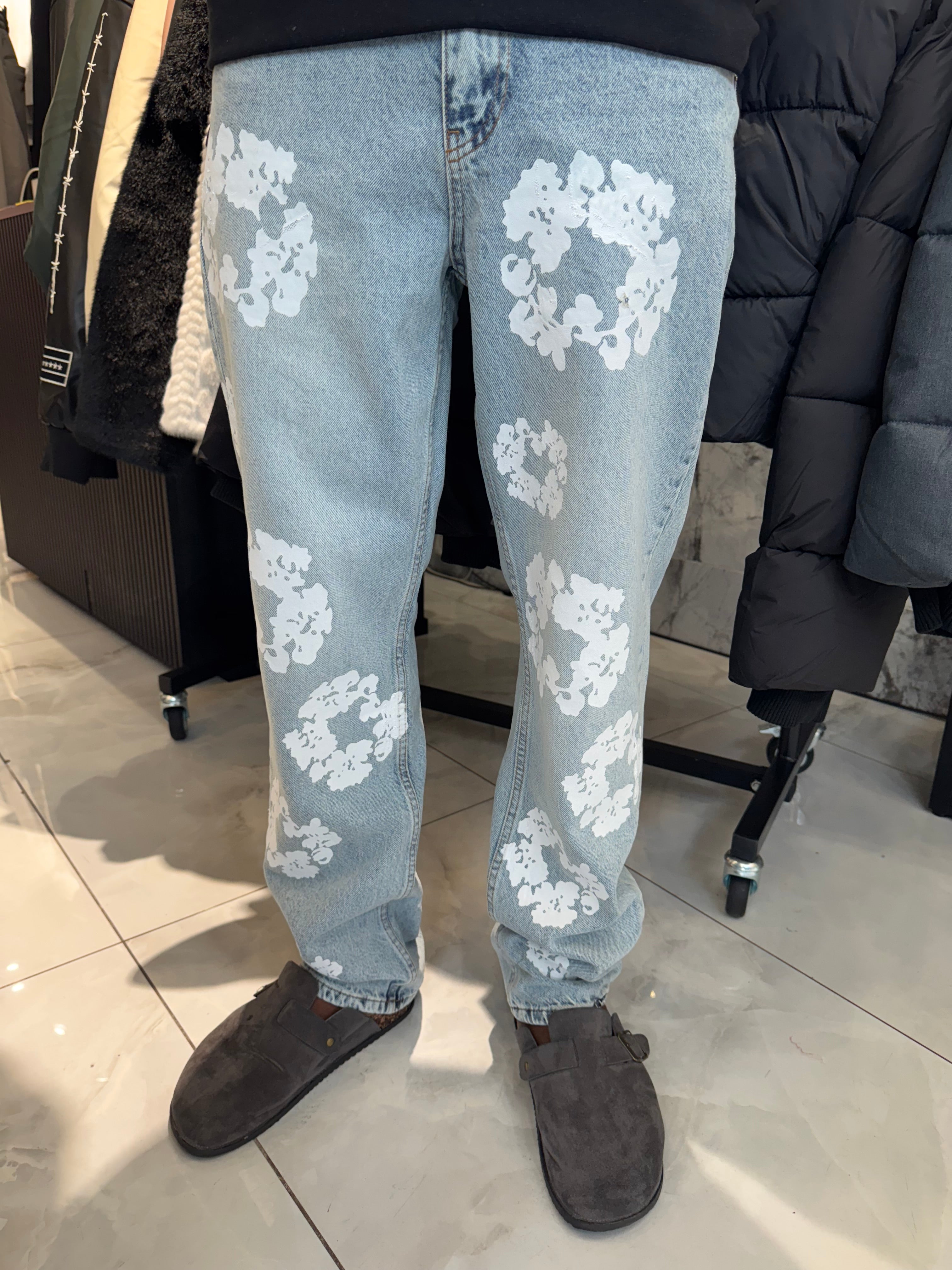 Jean Fleurs Bleu Ciel