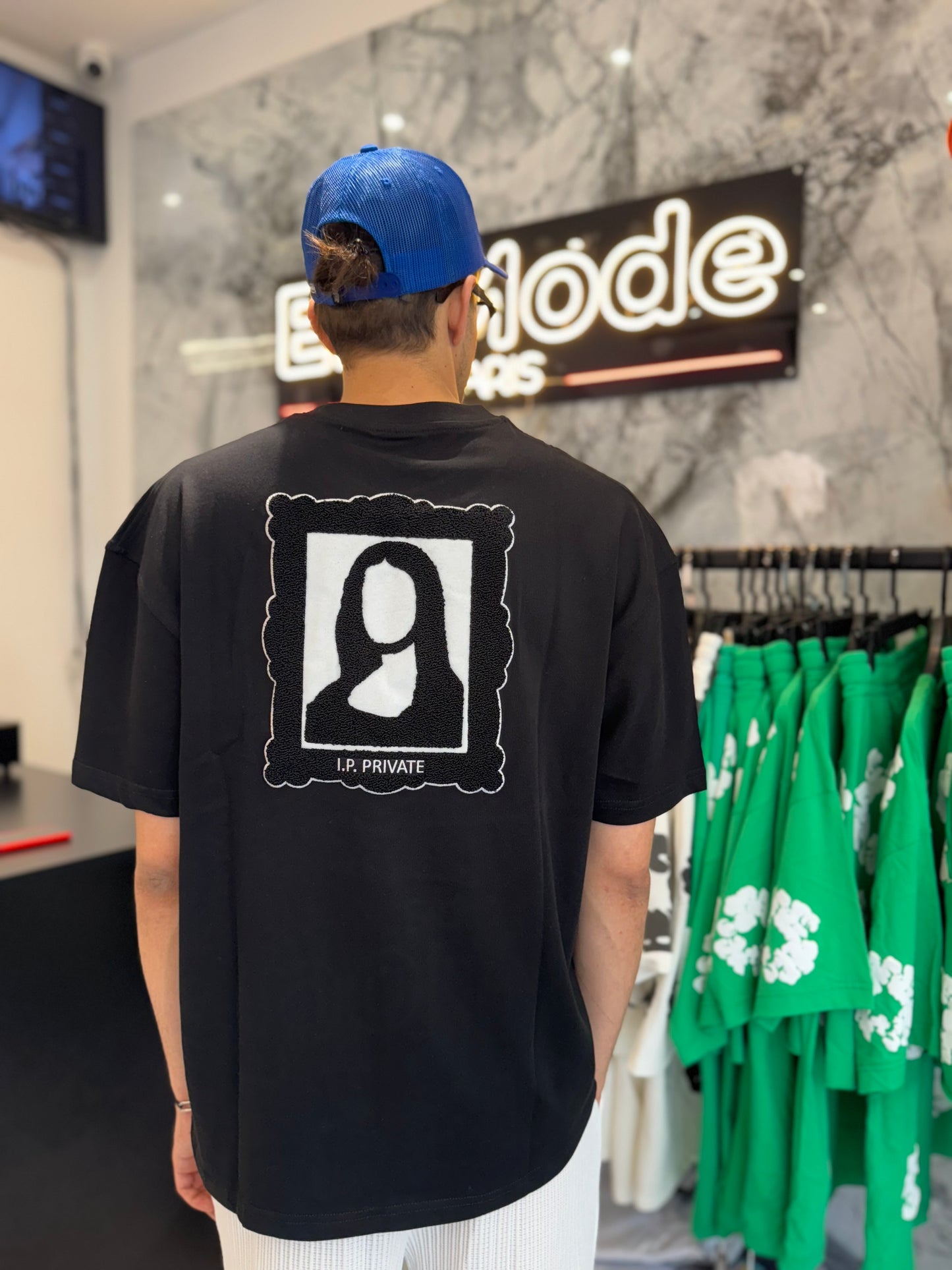 T shirt Mona Lisa Noir
