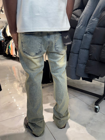 Jean délavé thermique