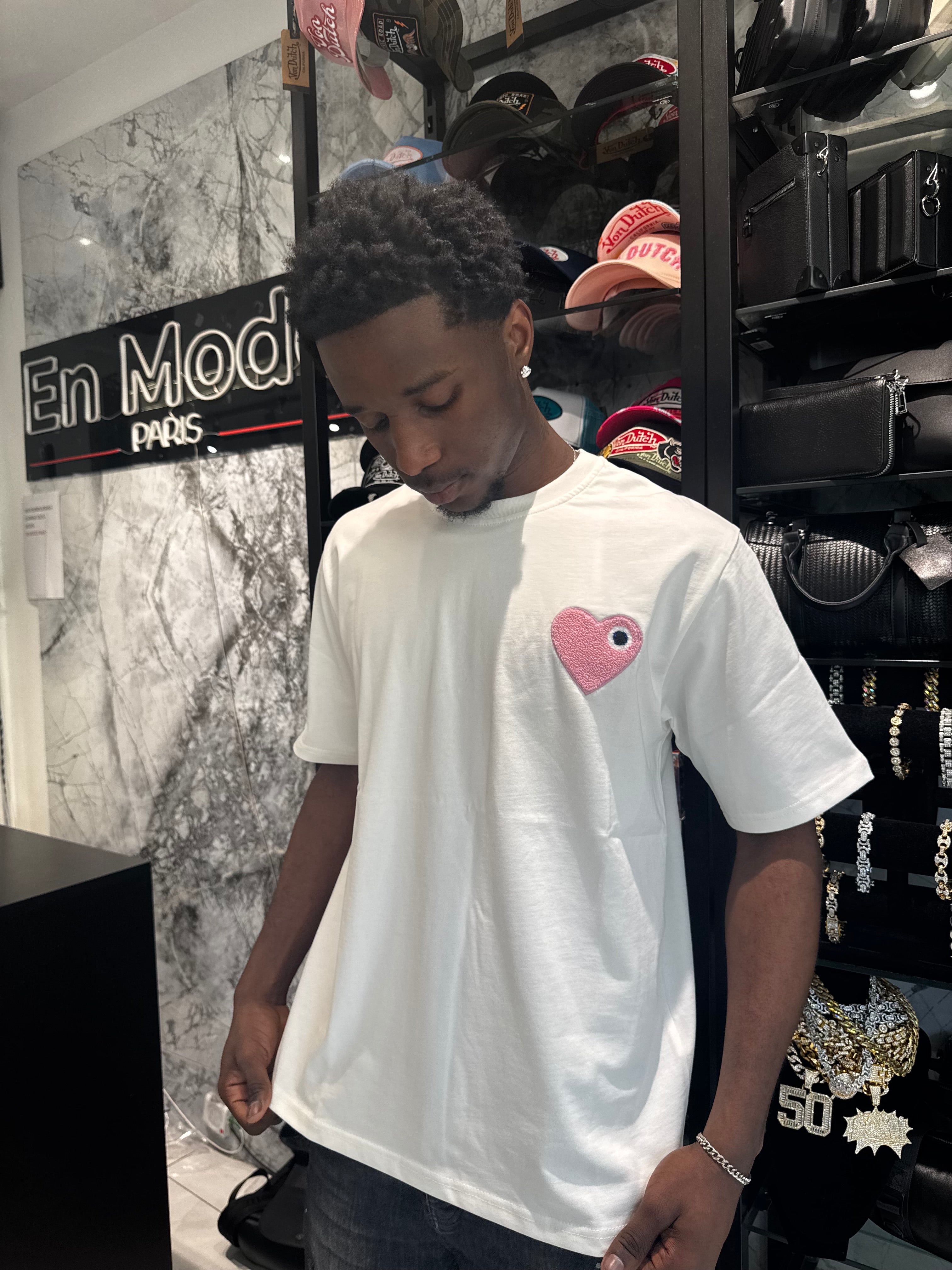 T-shirt Cœur Rose