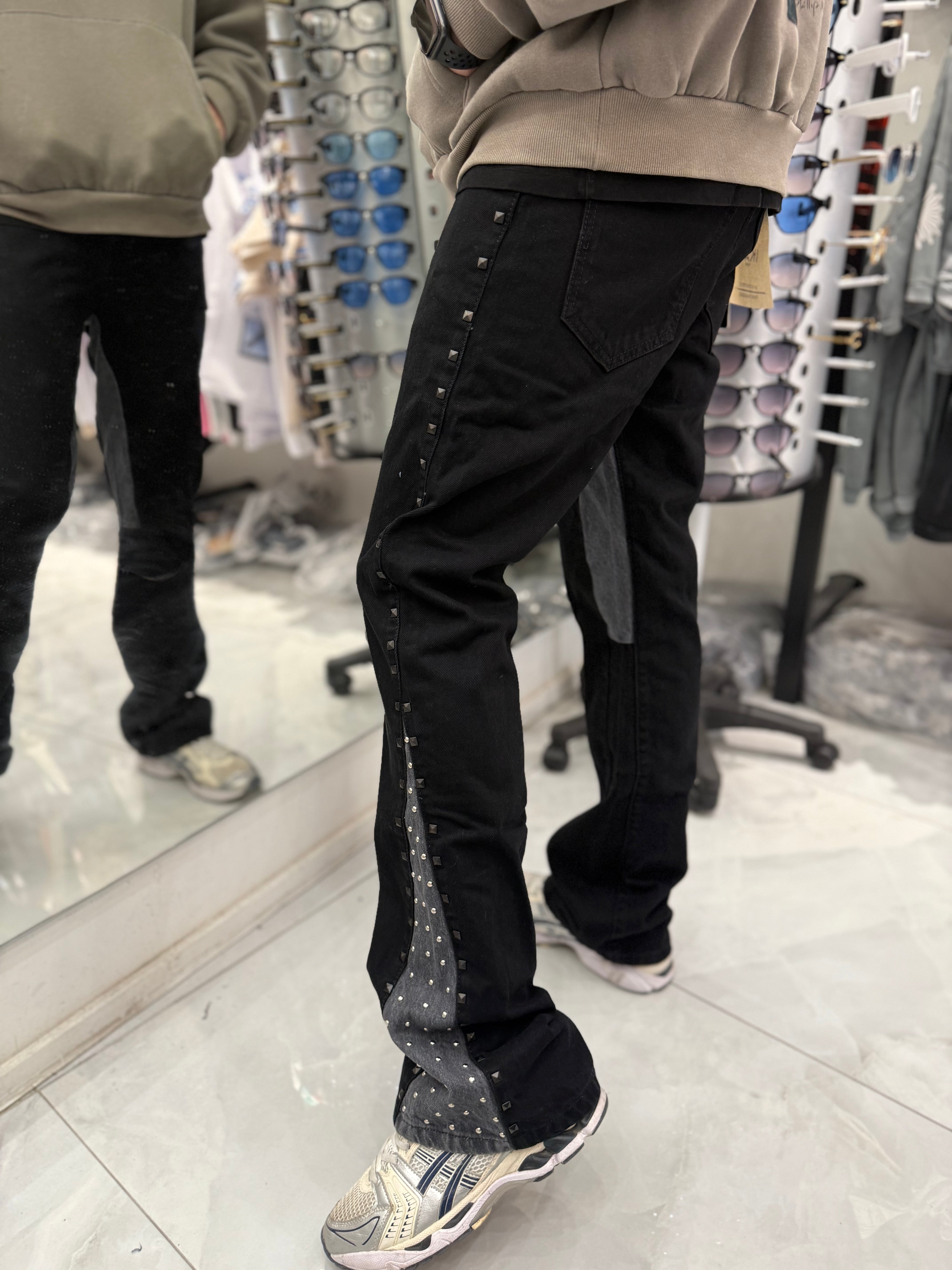 Jean Stars Black Grey