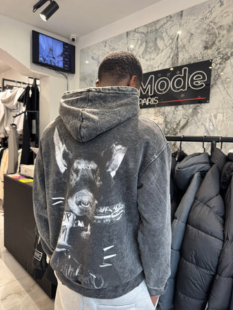 Sweat Riche Paris Gris délavé