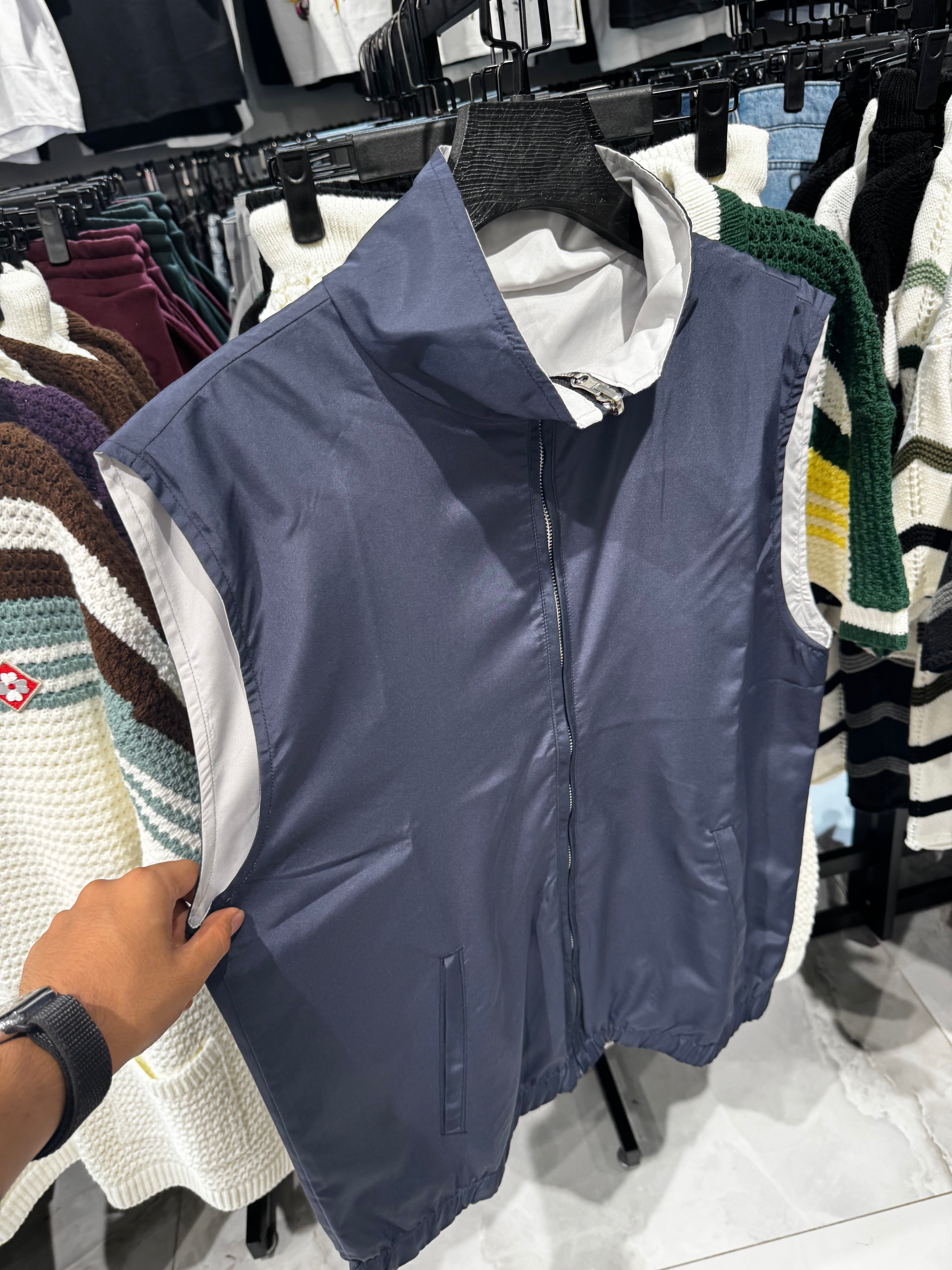 Veste réversible Bleu