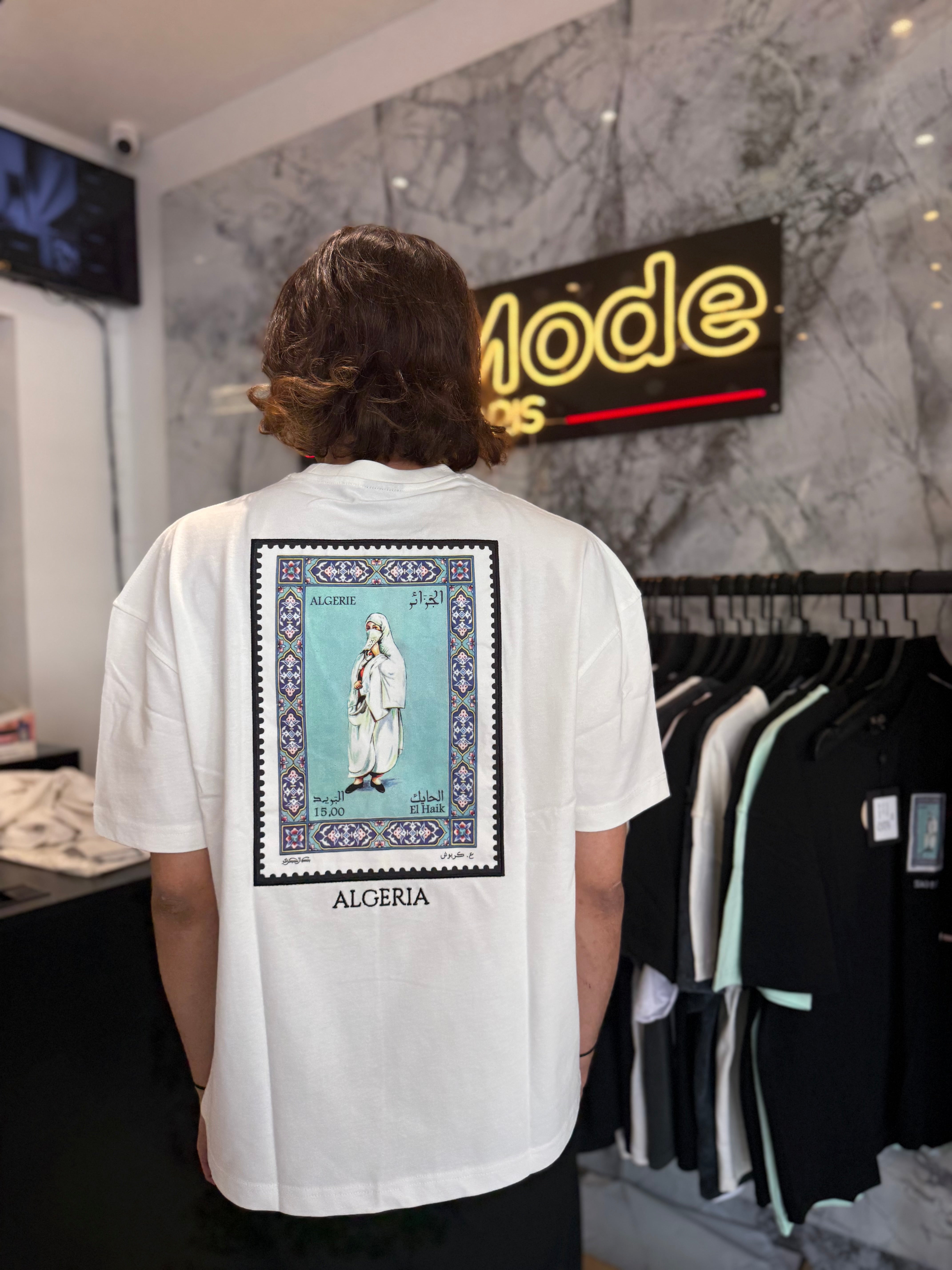 T shirt Algeria Blanc