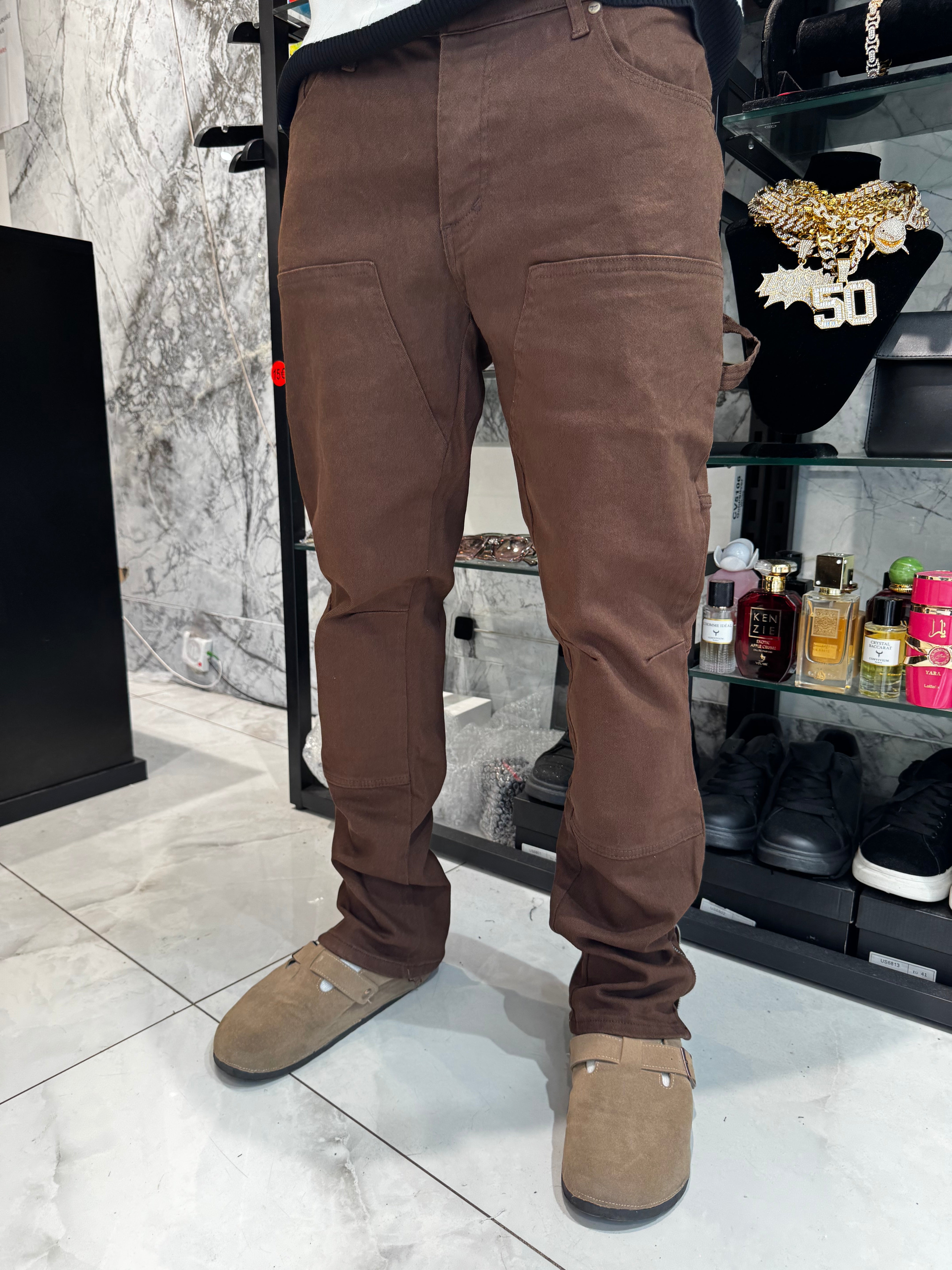 Jean Flare marrons