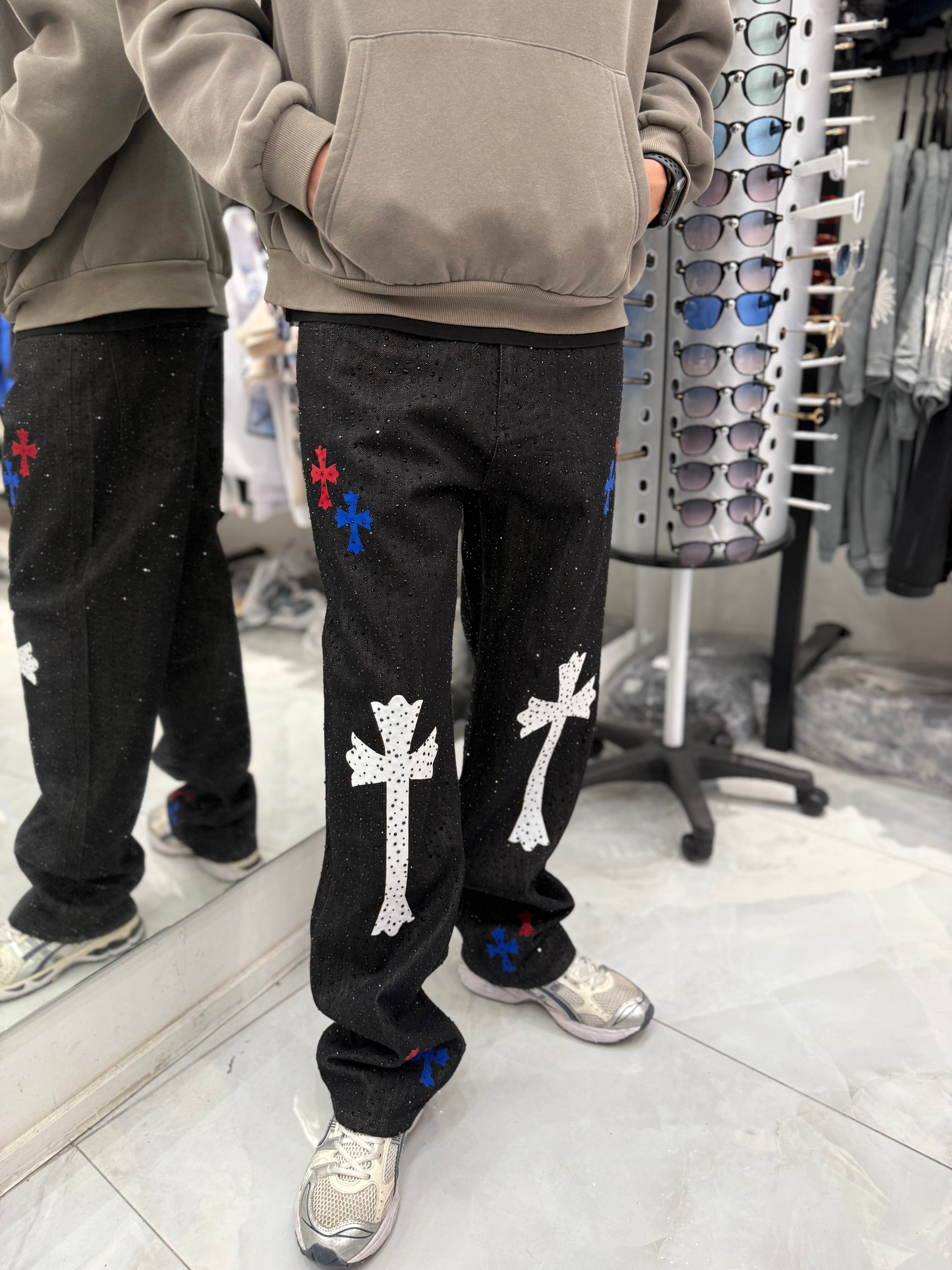 Jean Chrome Baggy Black