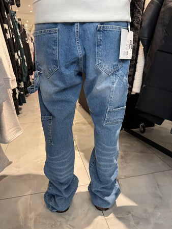 Jean Flare bleu simple