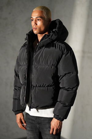 Doudoune Crop Noir