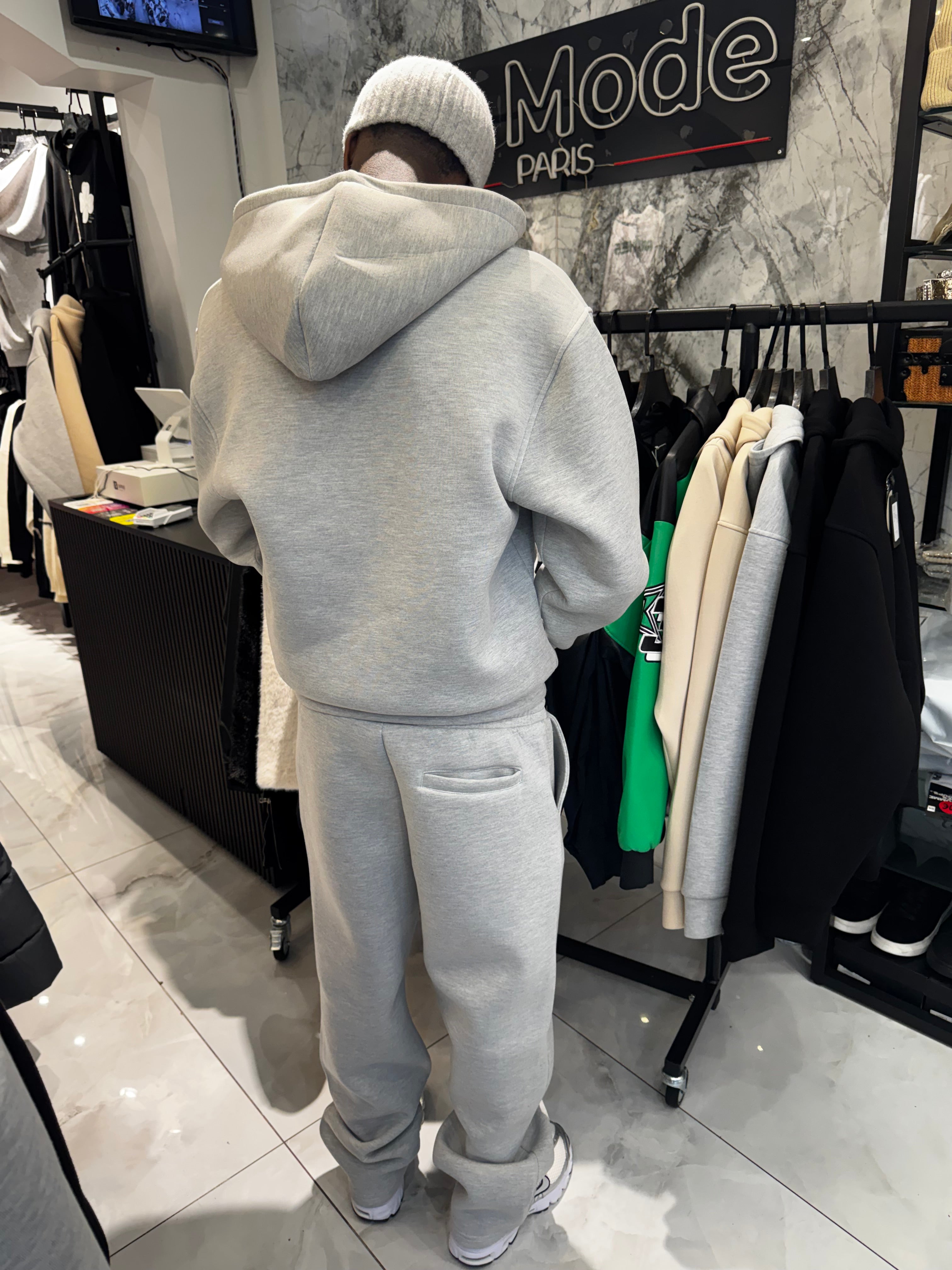 Ensemble Néoprène Strass Gris