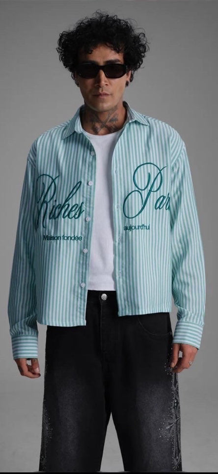 Chemise Riches Paris Croped Vert Pomme