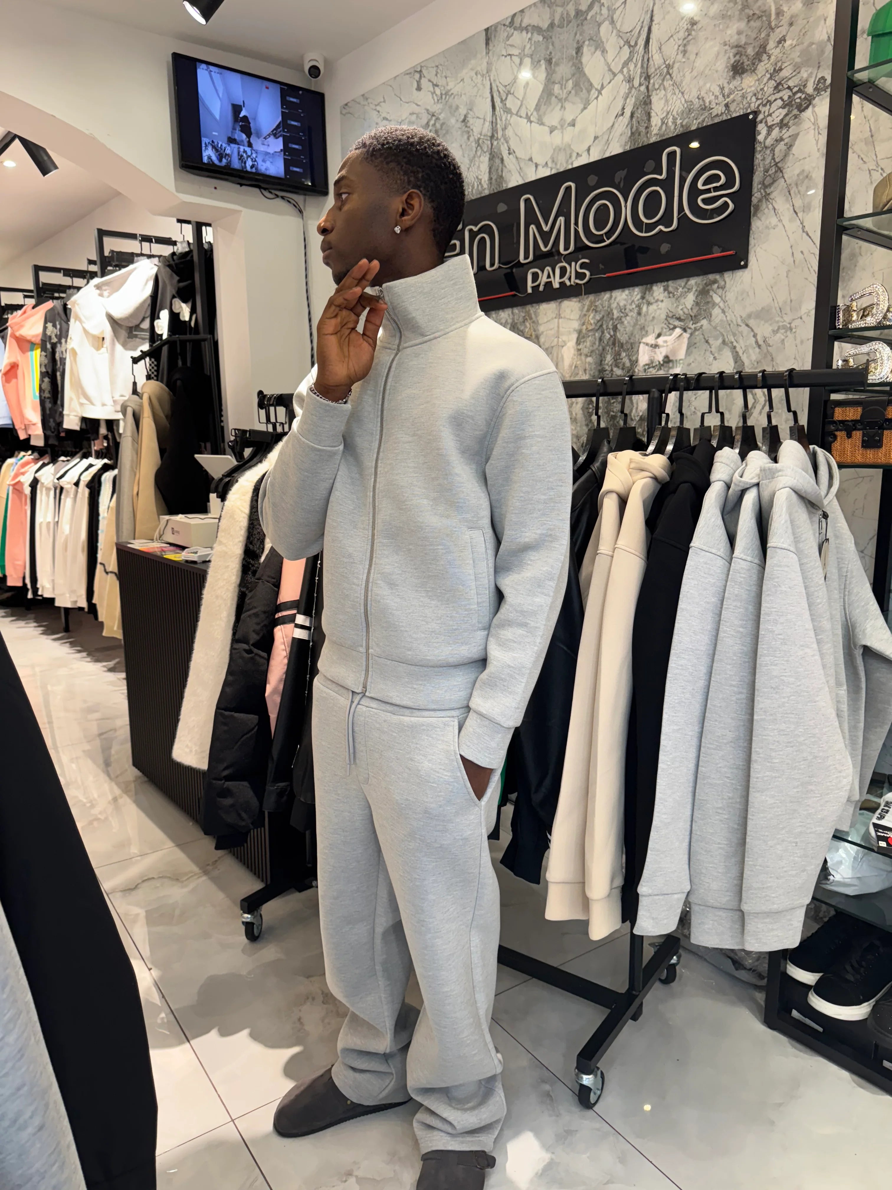 Ensemble Classe Gris