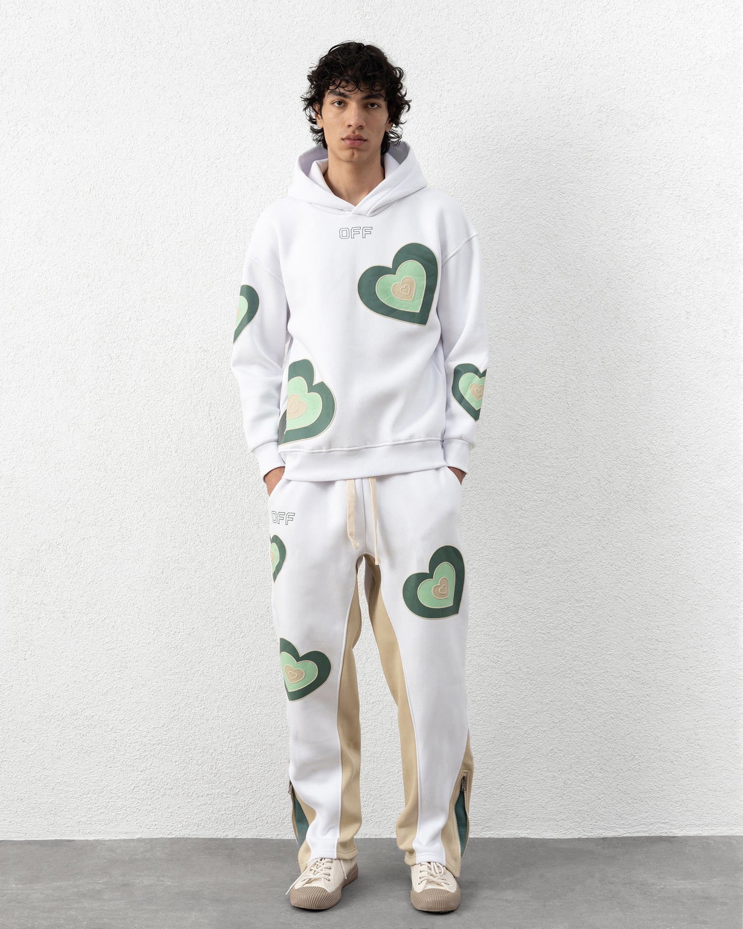 Ensemble cœur White beige