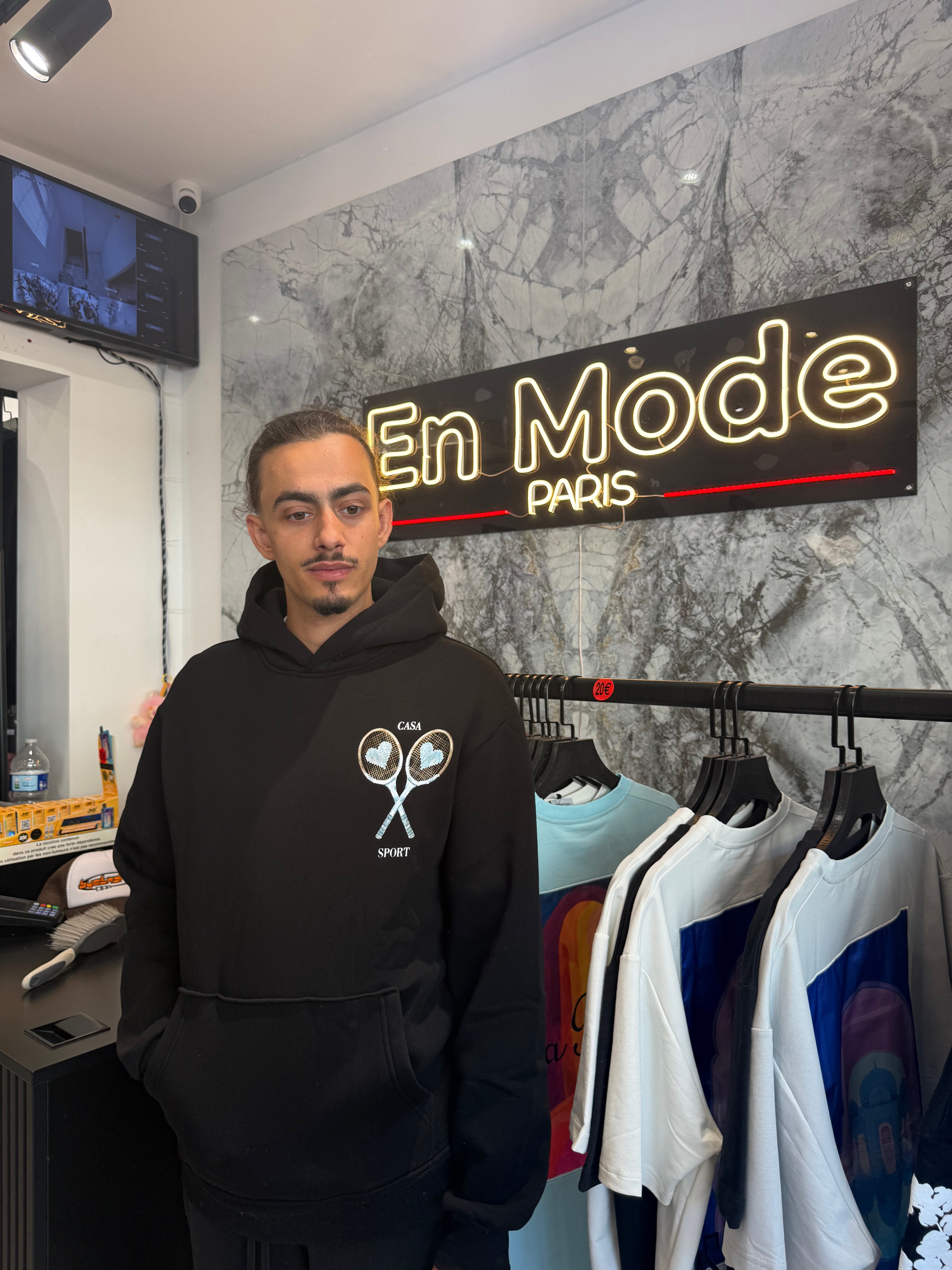 Sweat Casa Tennis Noir