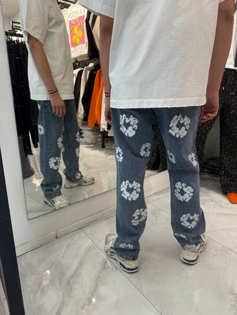 Jean Flower Bleu Easy