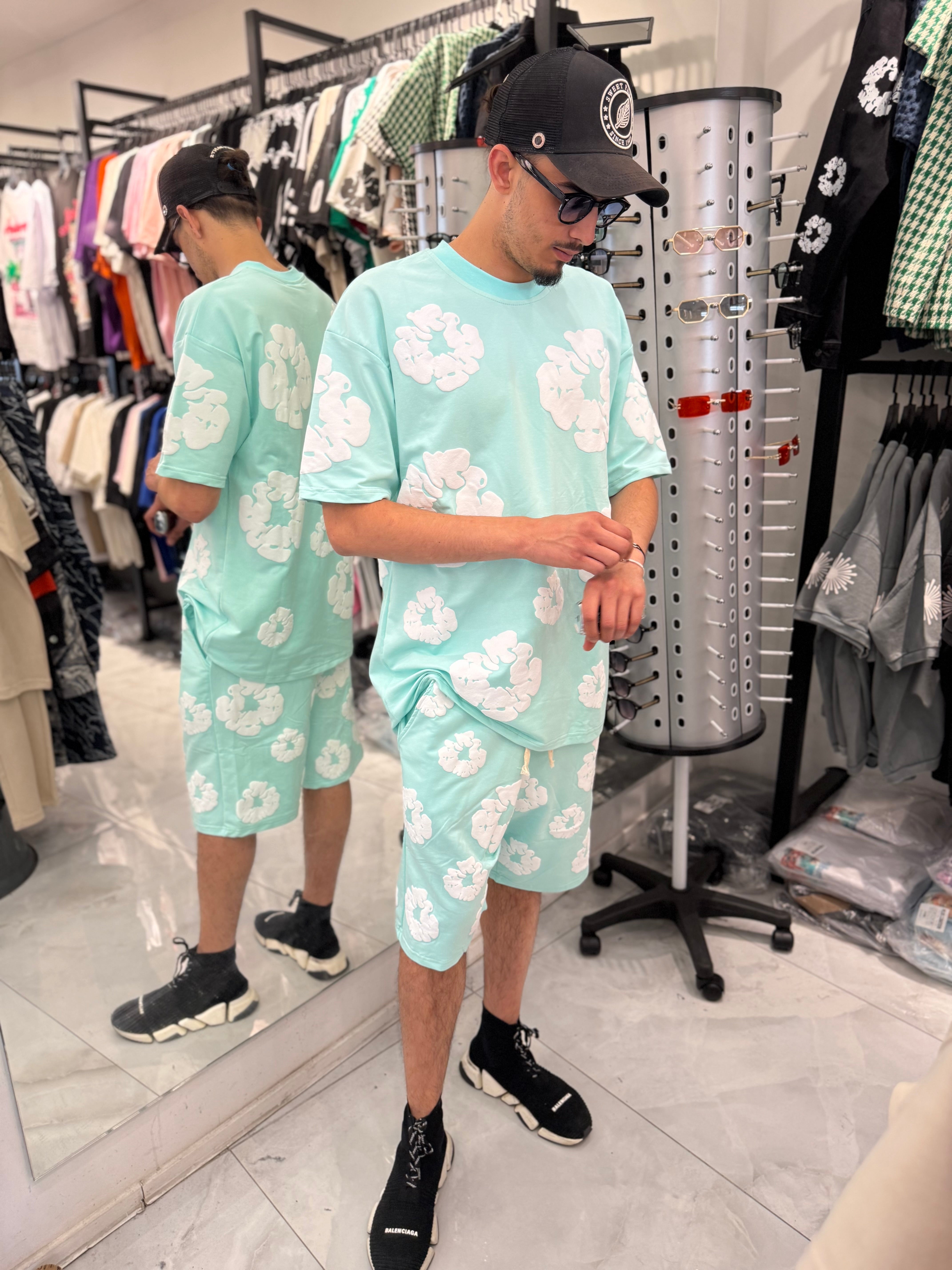 Ensemble Your Flower Vert Pastel