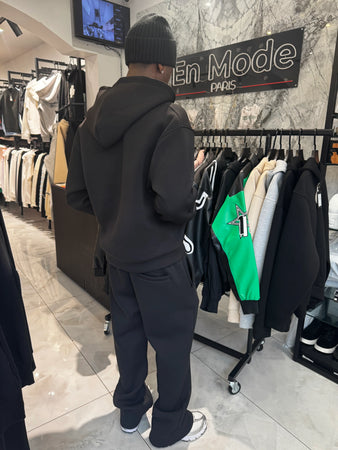 Ensemble à Trèfle Strass Noir