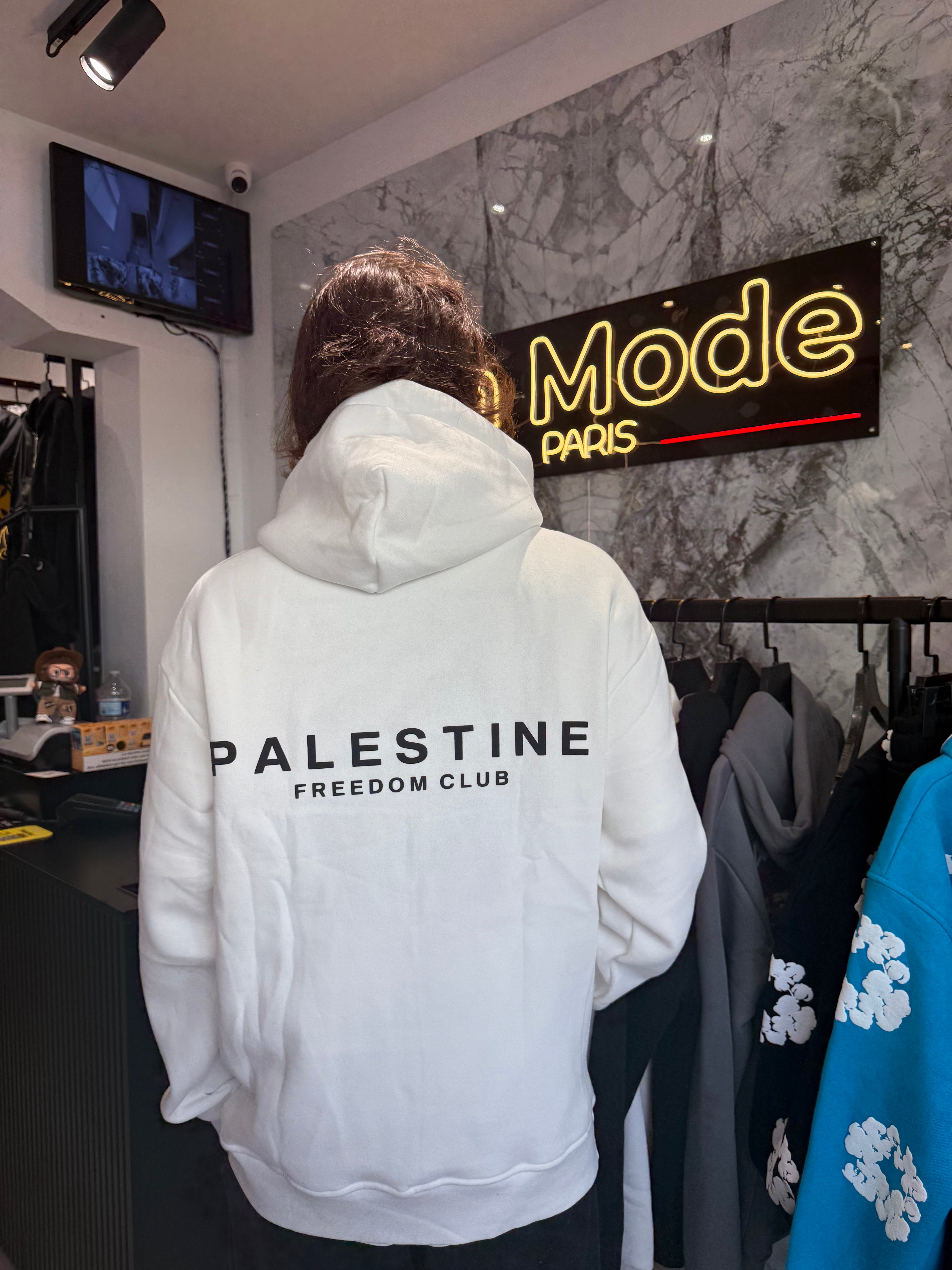 Sweat Palestine Freedom Blanc