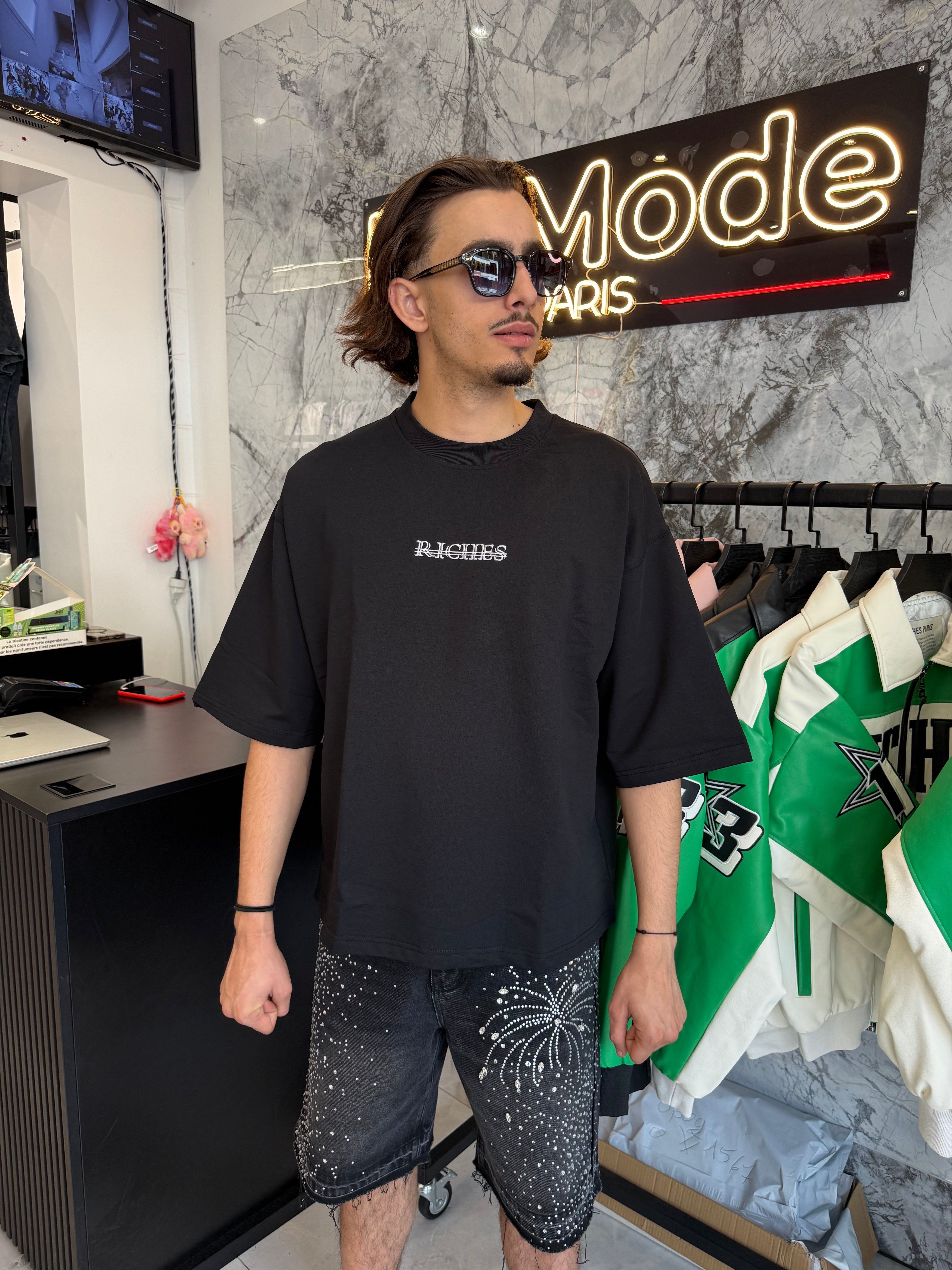 T shirt Asap Riches Noir