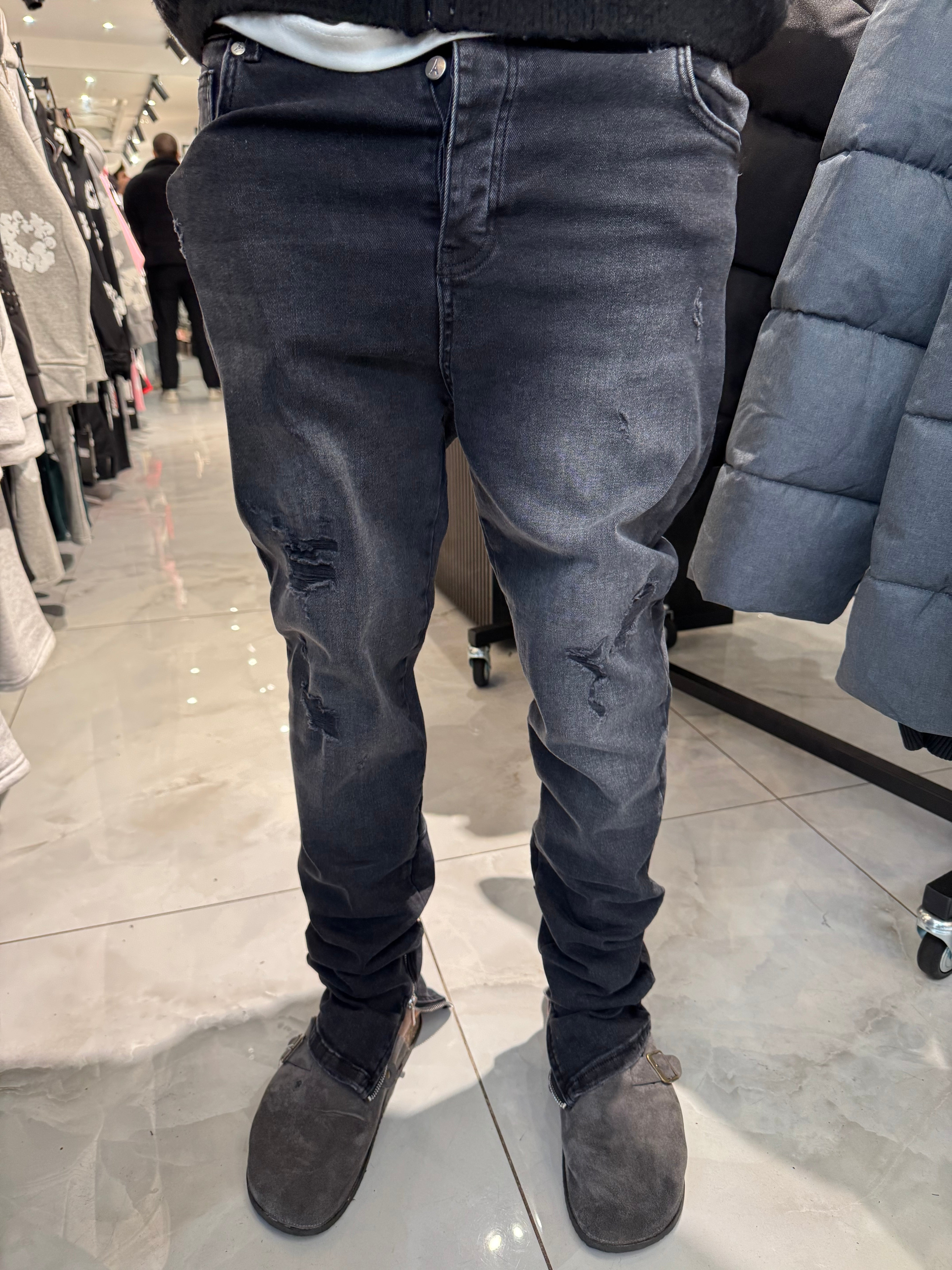 Jean zipper Full Black