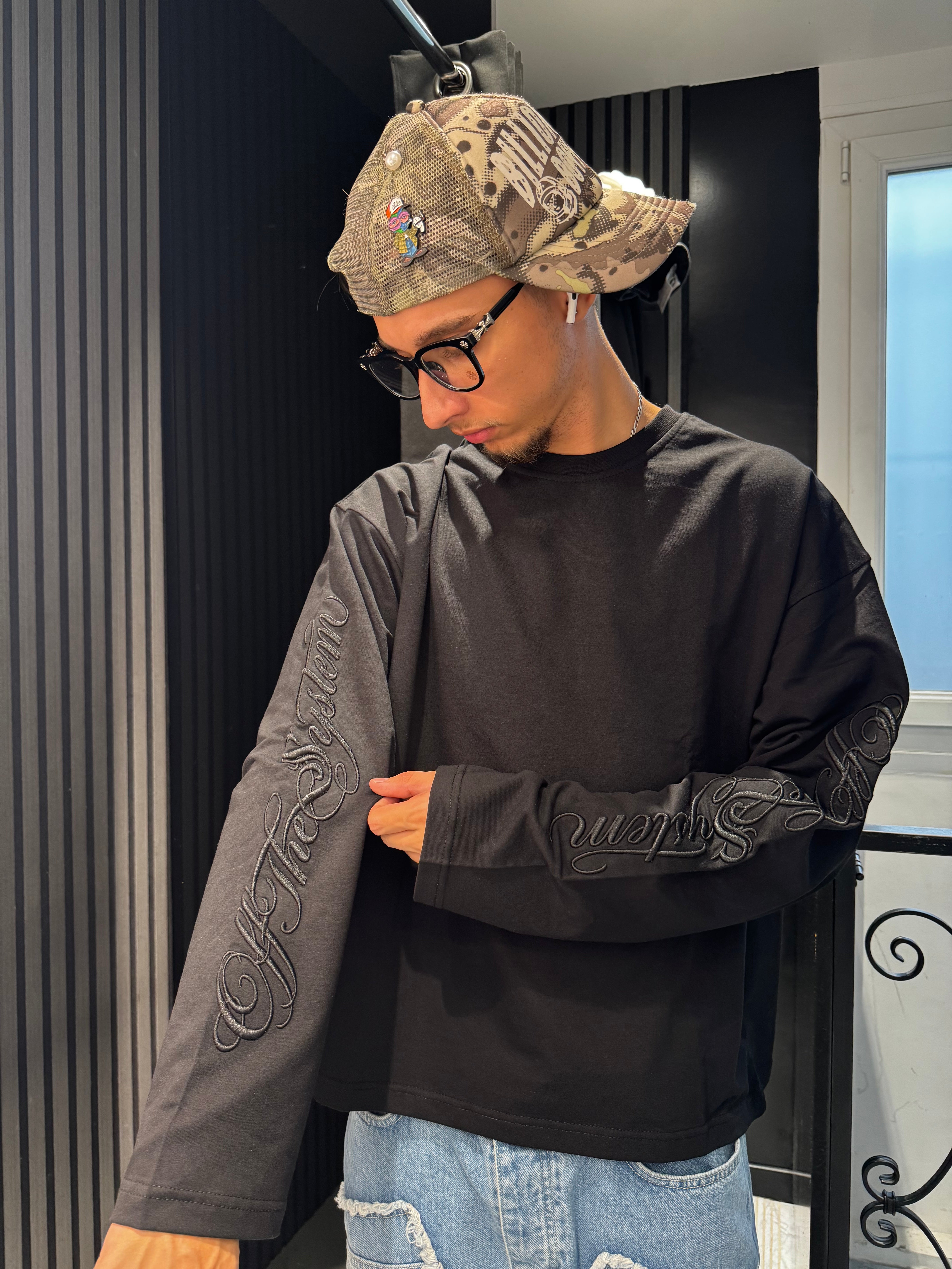 T-shirt Manche Long Noir