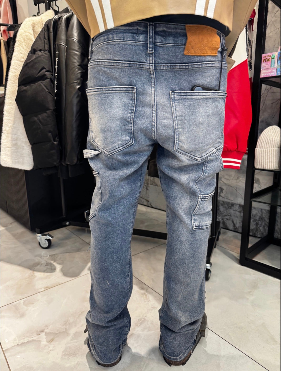 Jean flare Bleu
