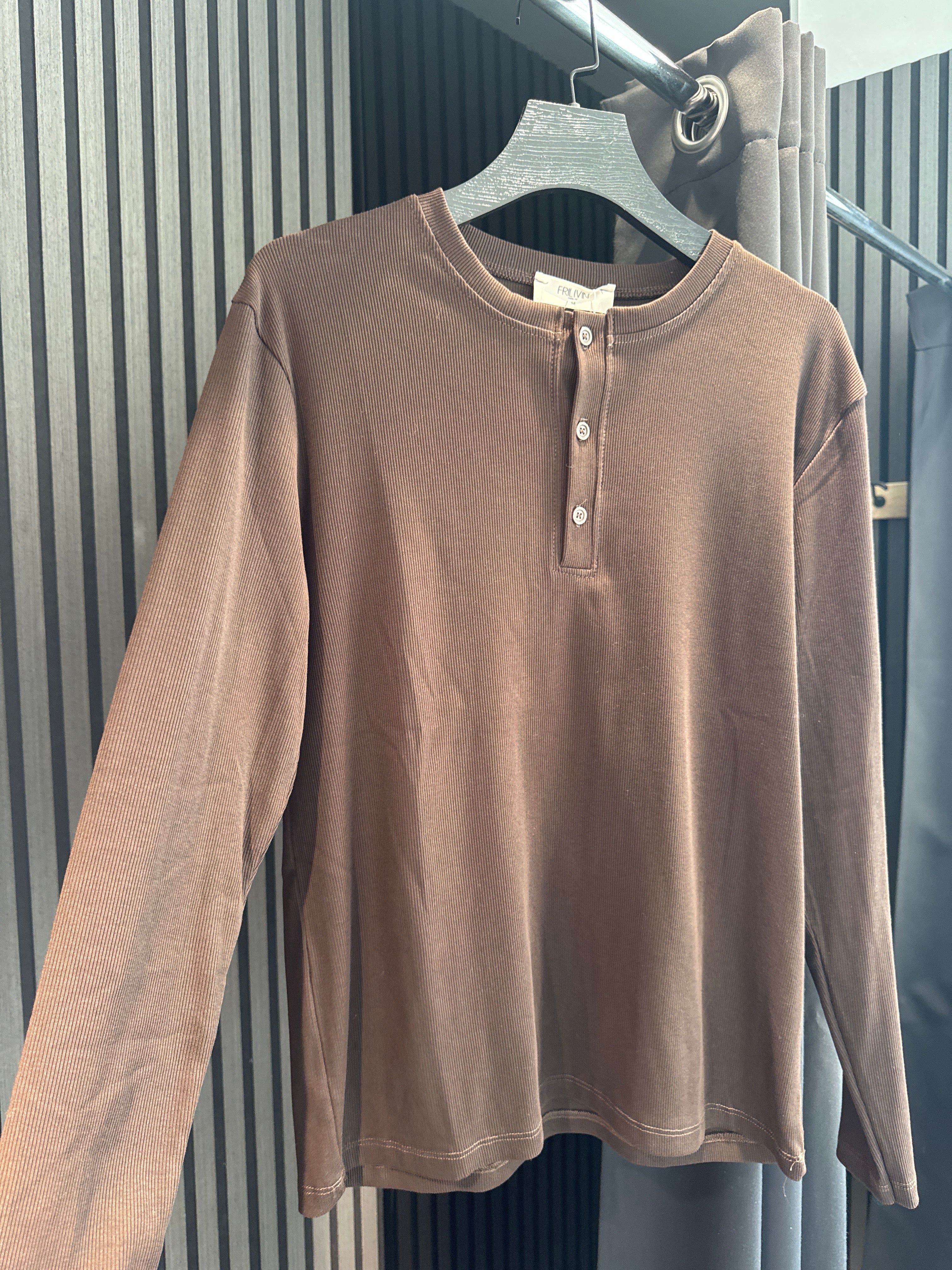 Manche long MARRON