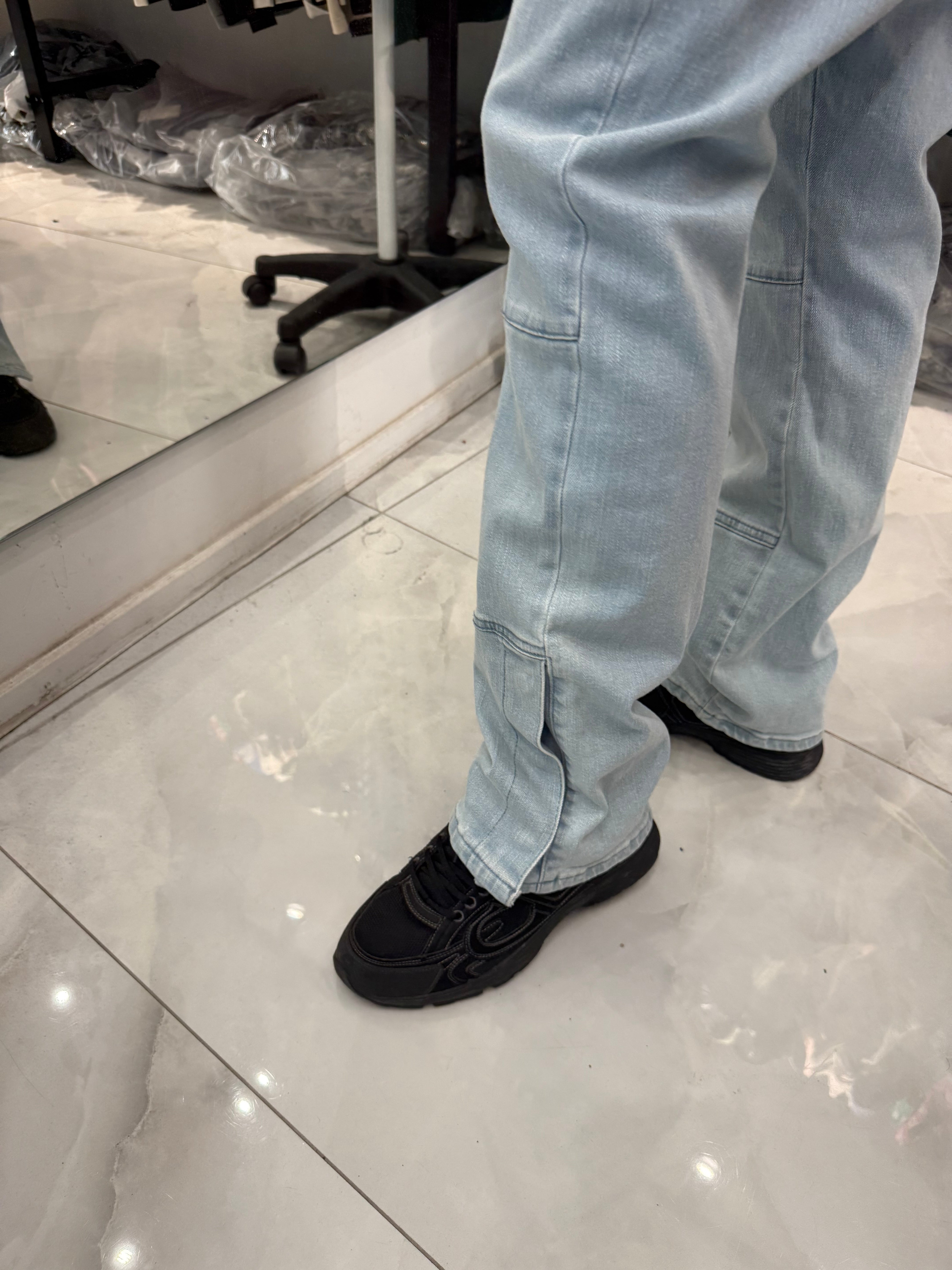 Ensemble Flaire Denim Bleu