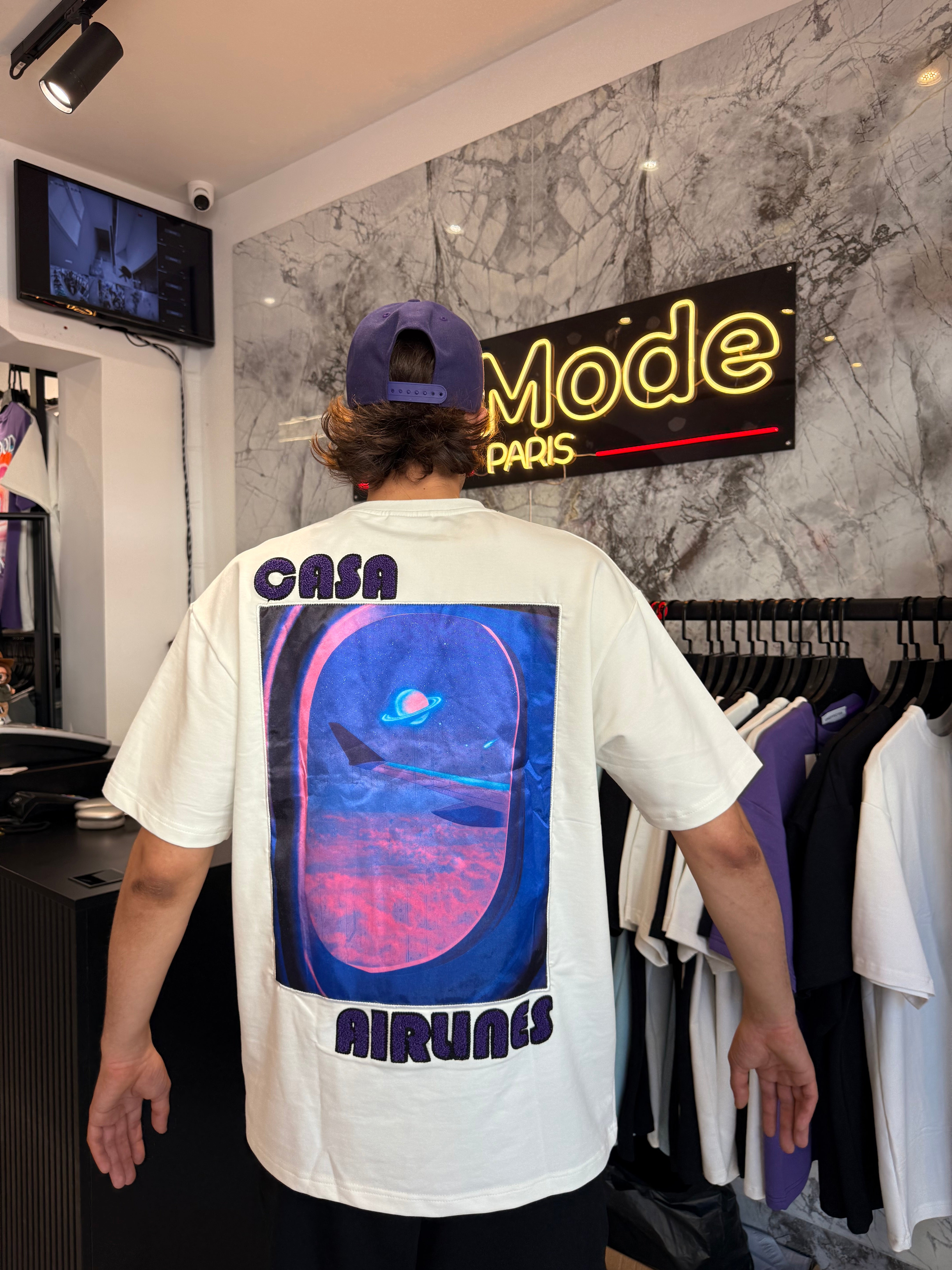 T shirt Airlines 2.0 Blanc