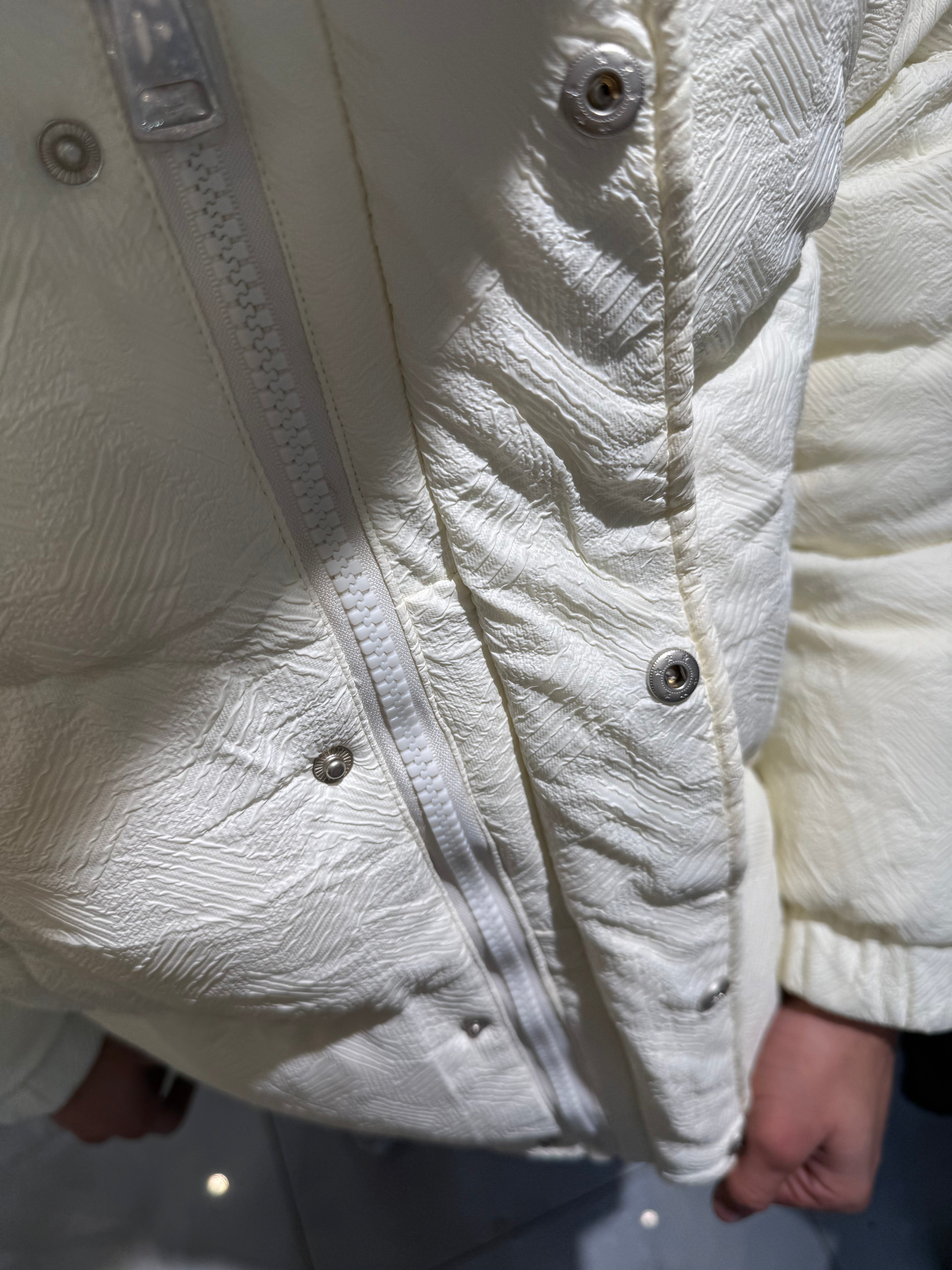 Doudoune rayures Beige