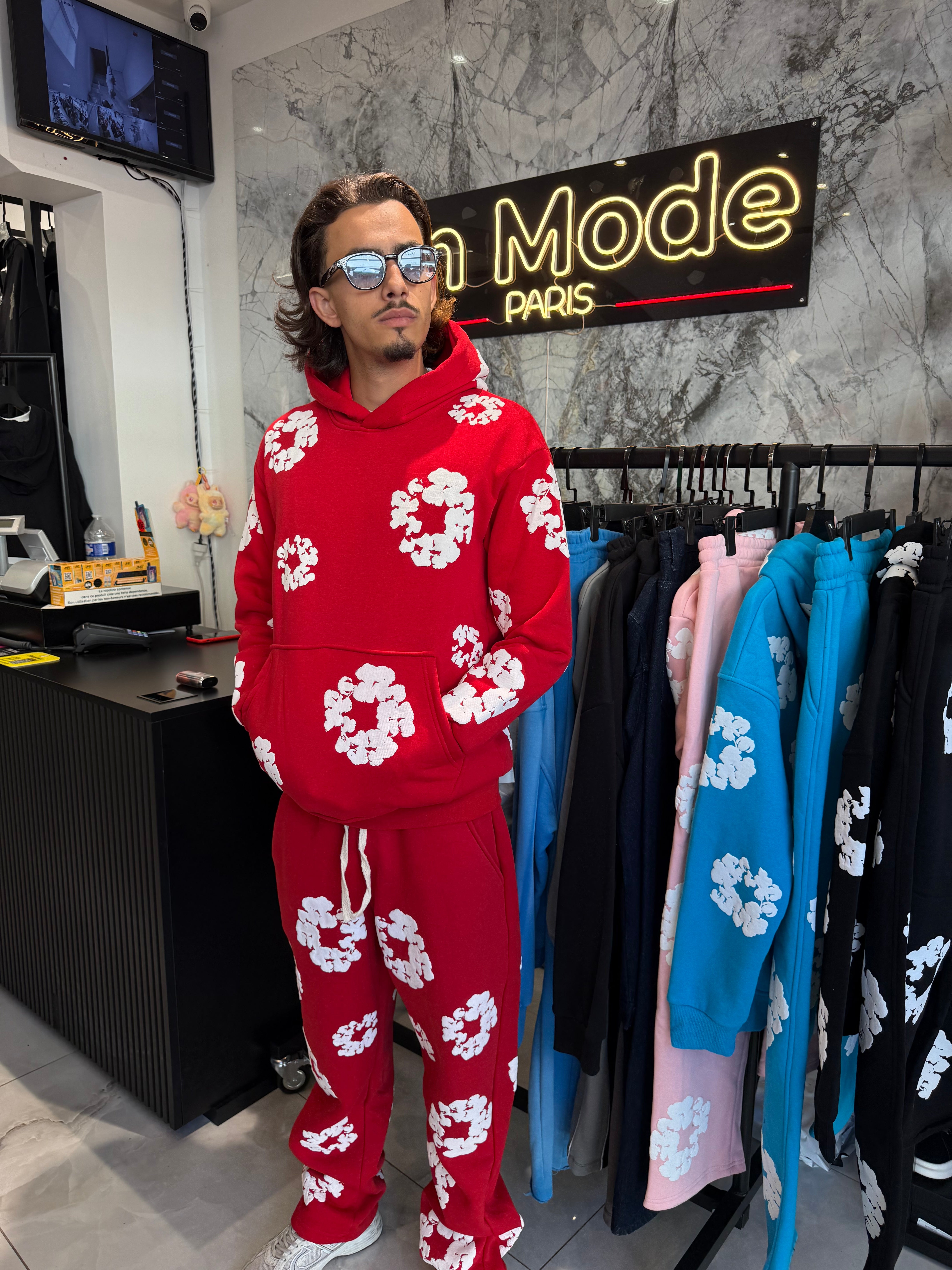 Ensemble Flower Tears Rouge