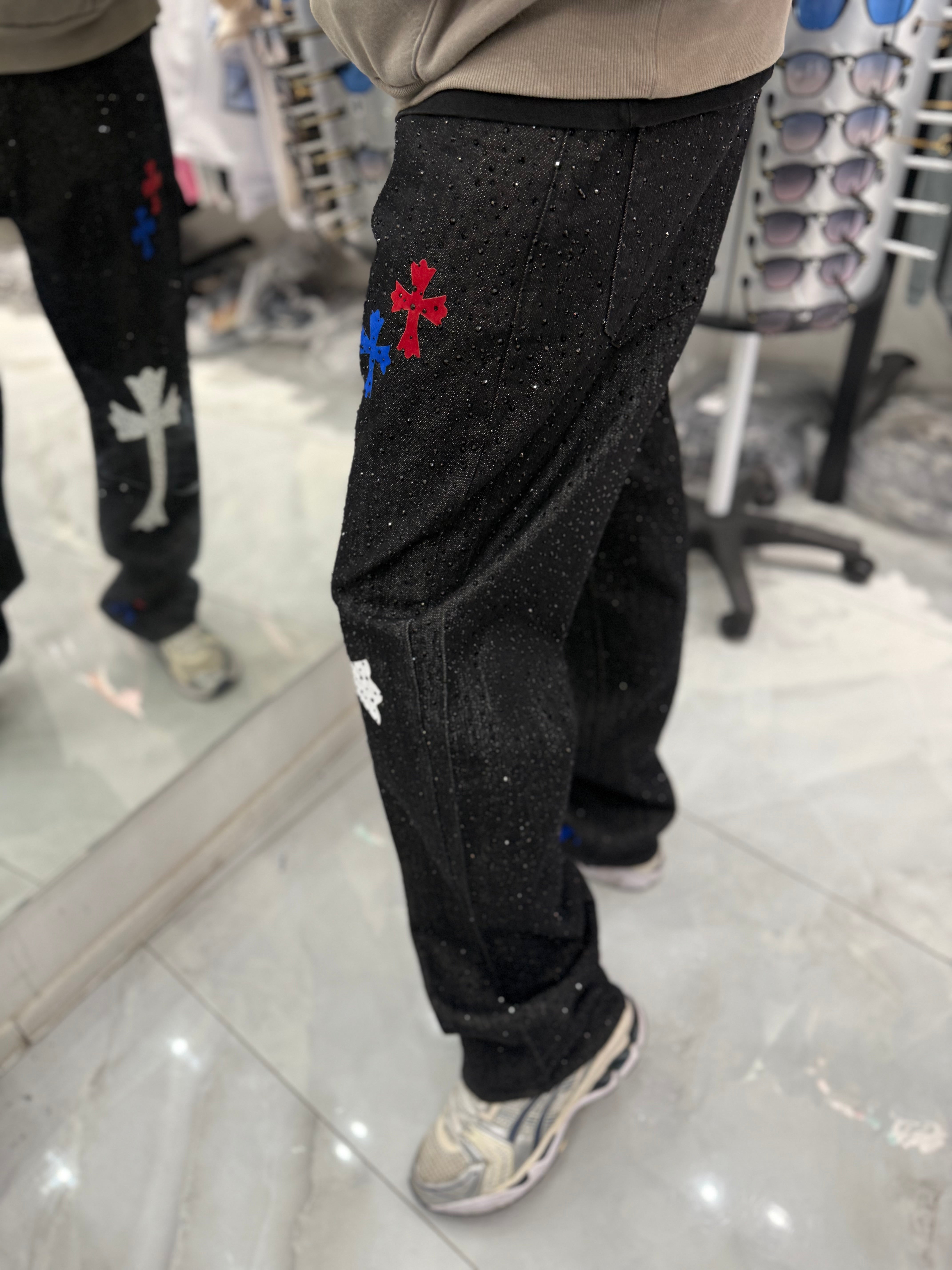 Jean Chrome Baggy Black