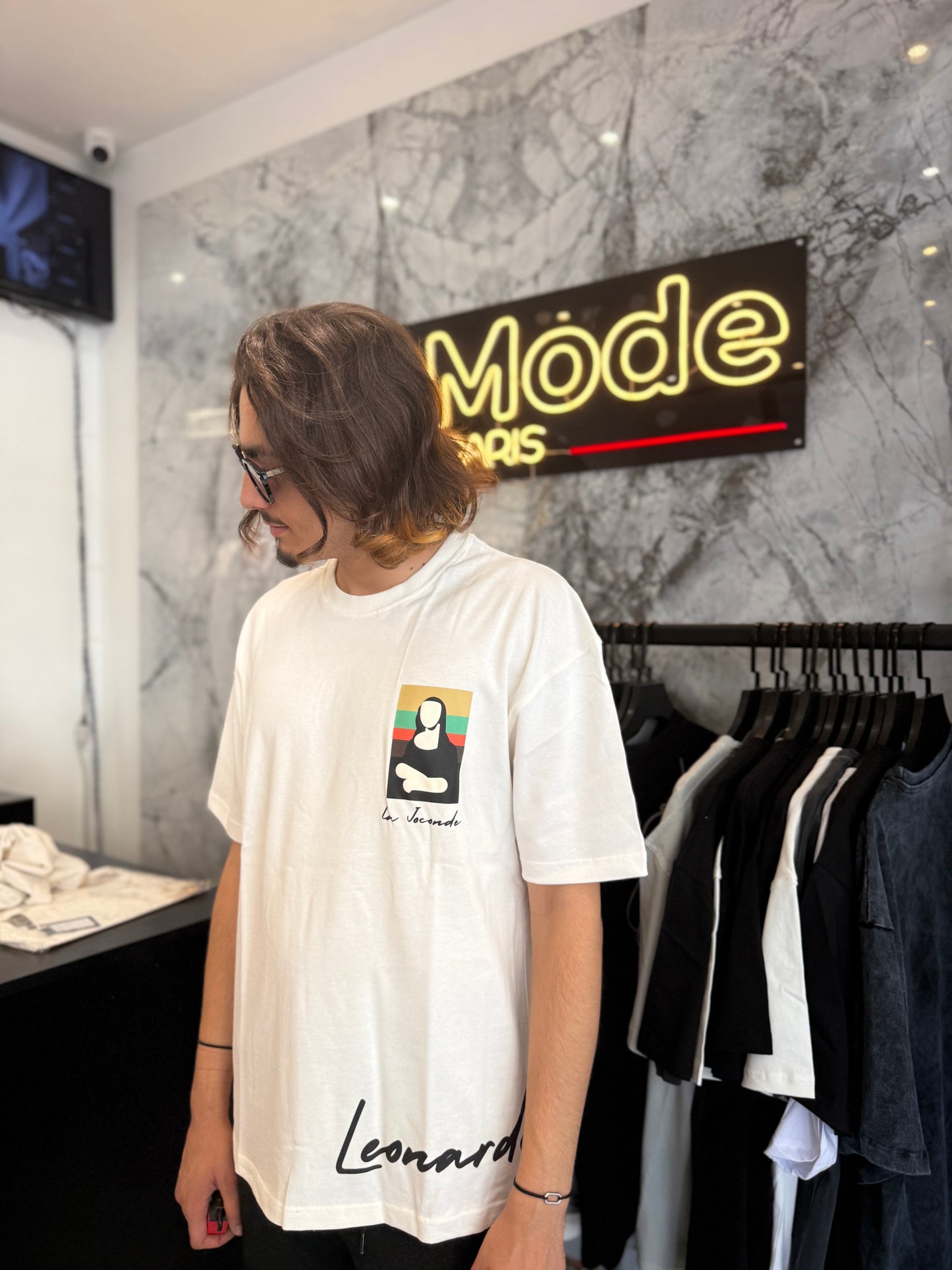 T shirt La Joconde Blanc