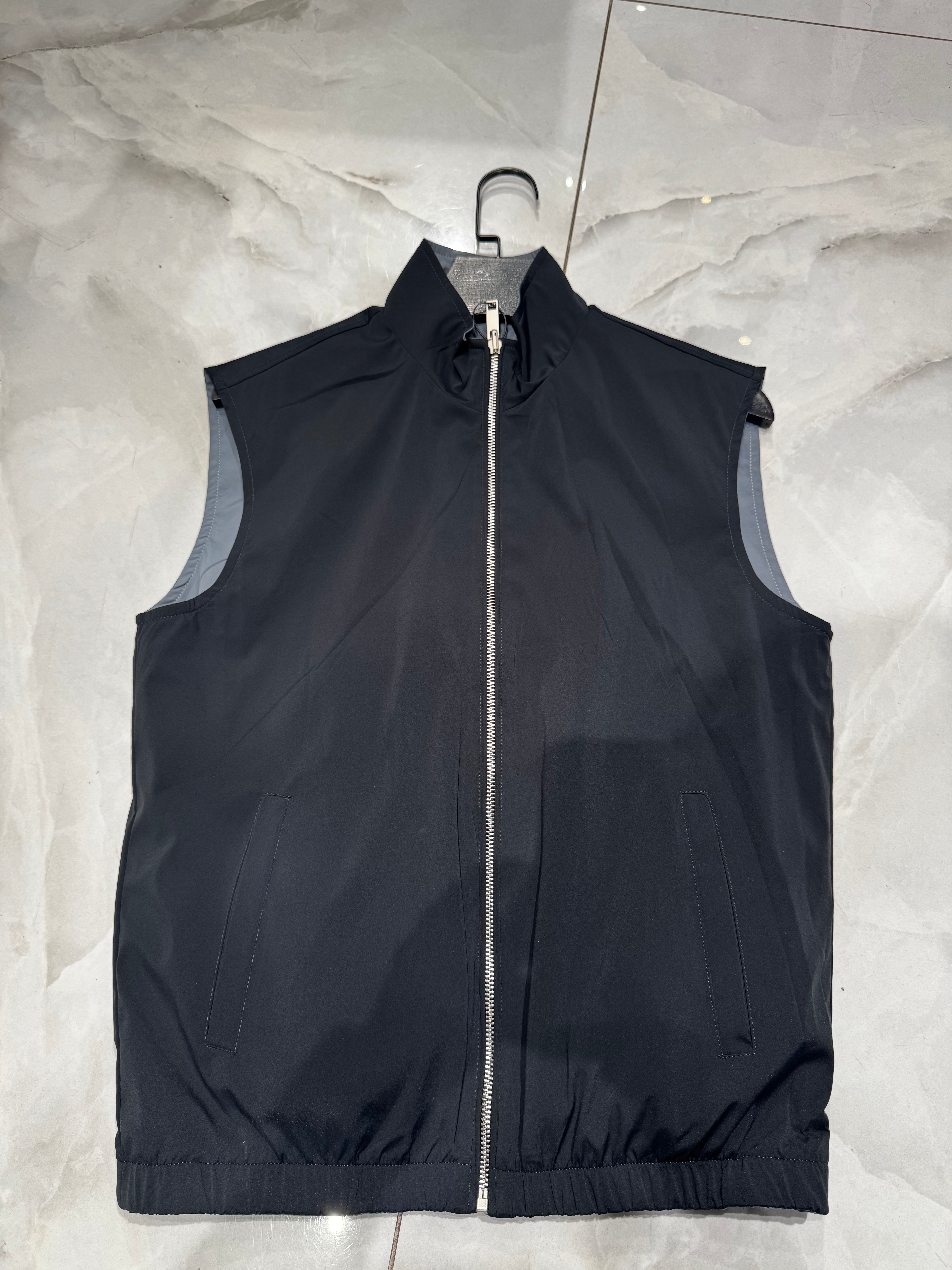 Veste Sans manches Réversible Bleu nuit - bleu Ciel