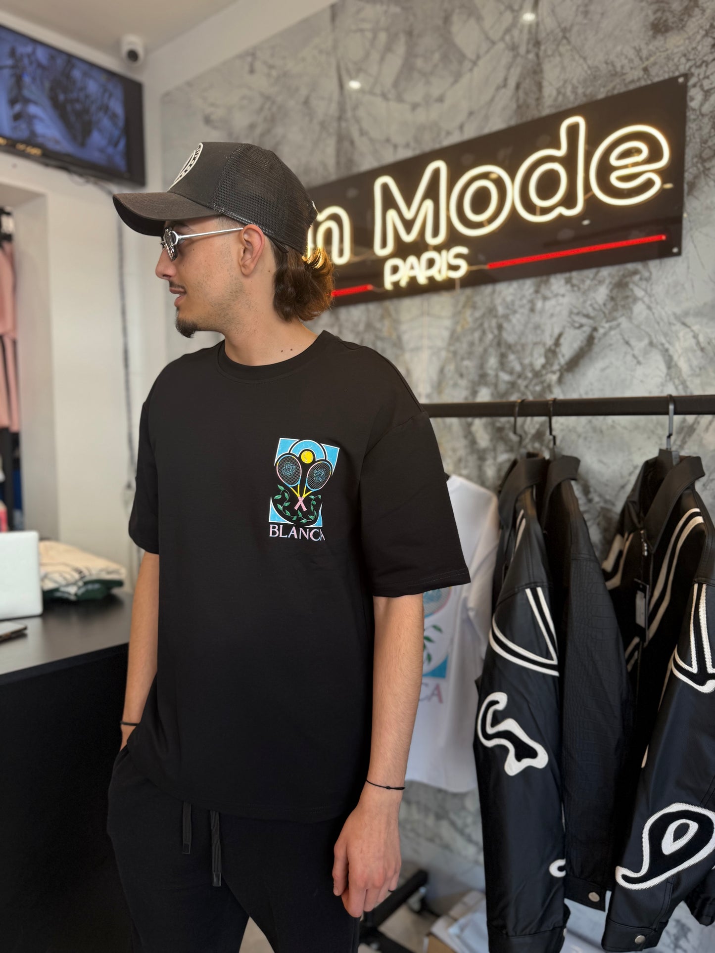 T shirt Tennis Black