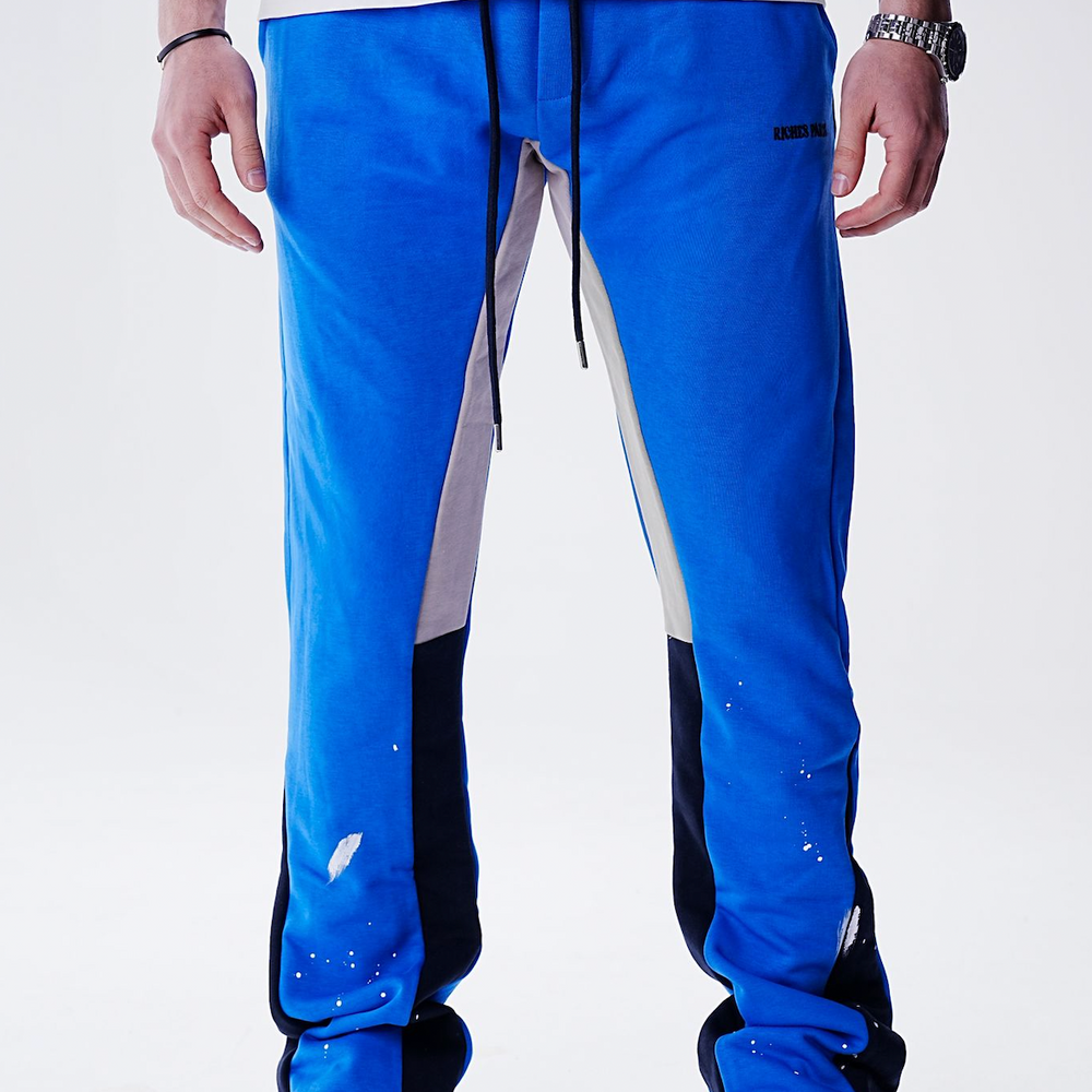 Jogging Flar Bleu Taches