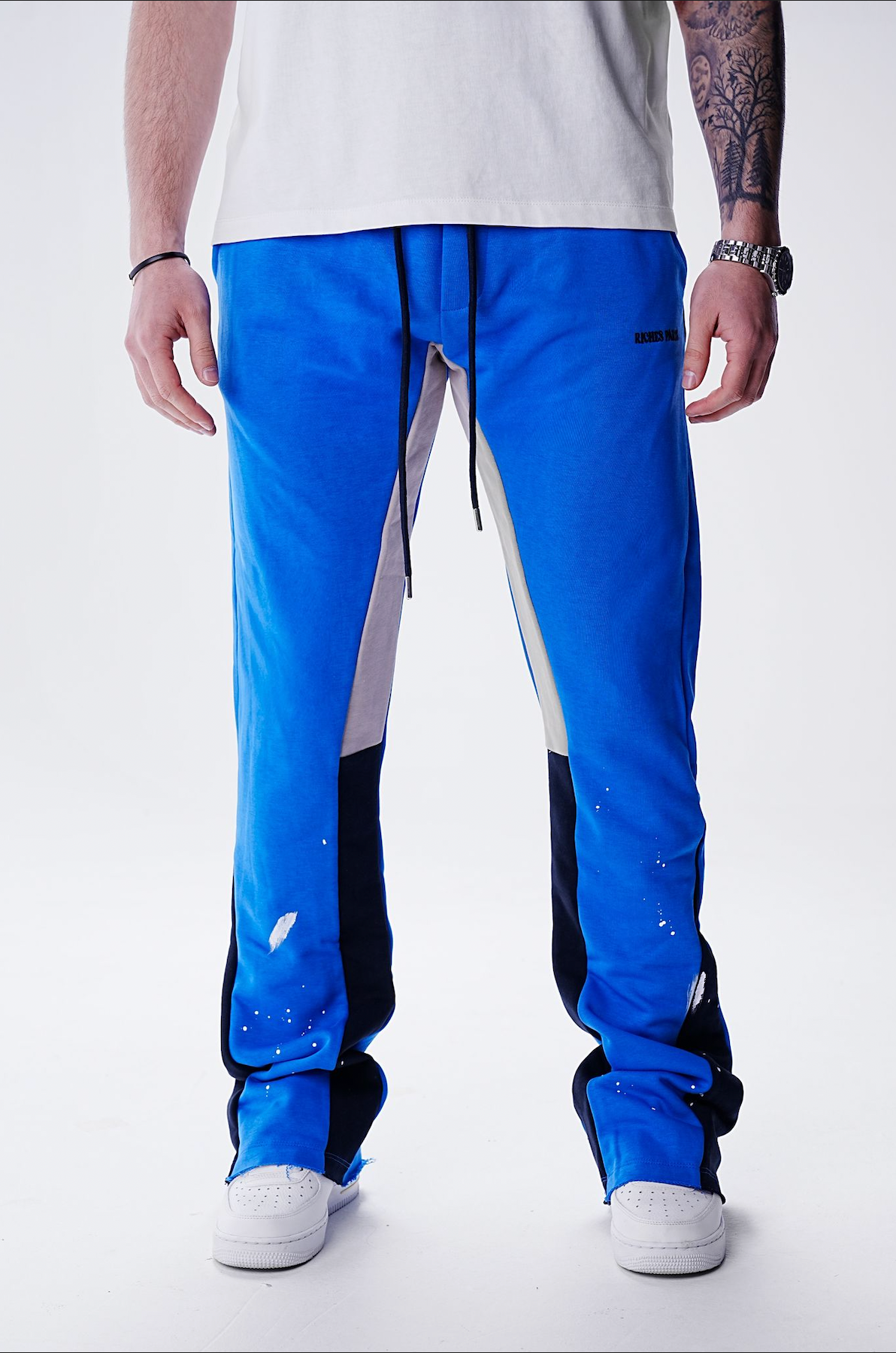 Jogging Flar Bleu Taches