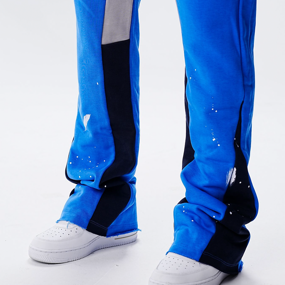Jogging Flar Bleu Taches