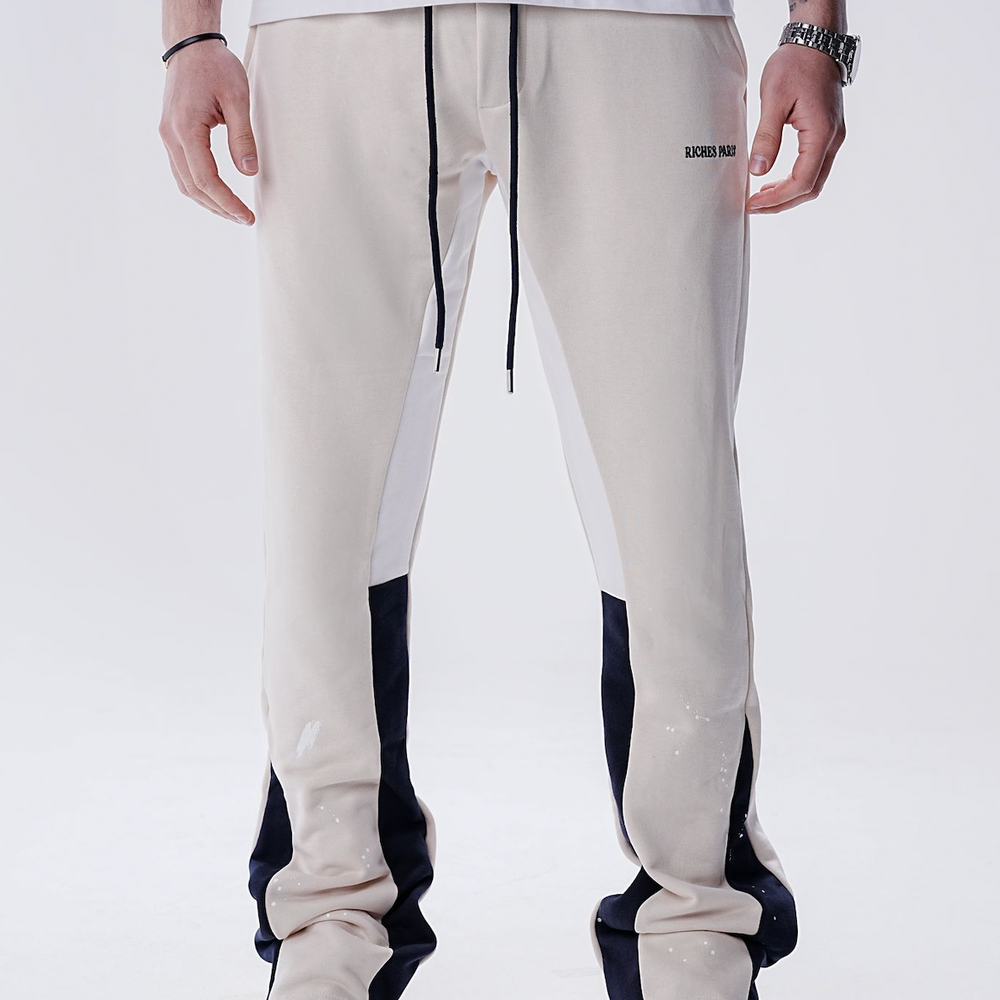 Jogging Flair Beige Pattes d’Éléphant