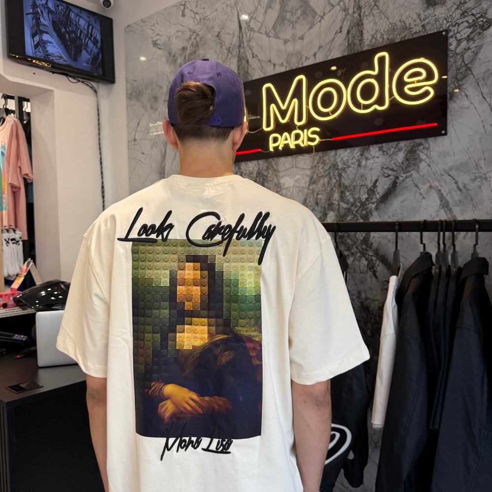 T shirt Mona Lisa Blanc